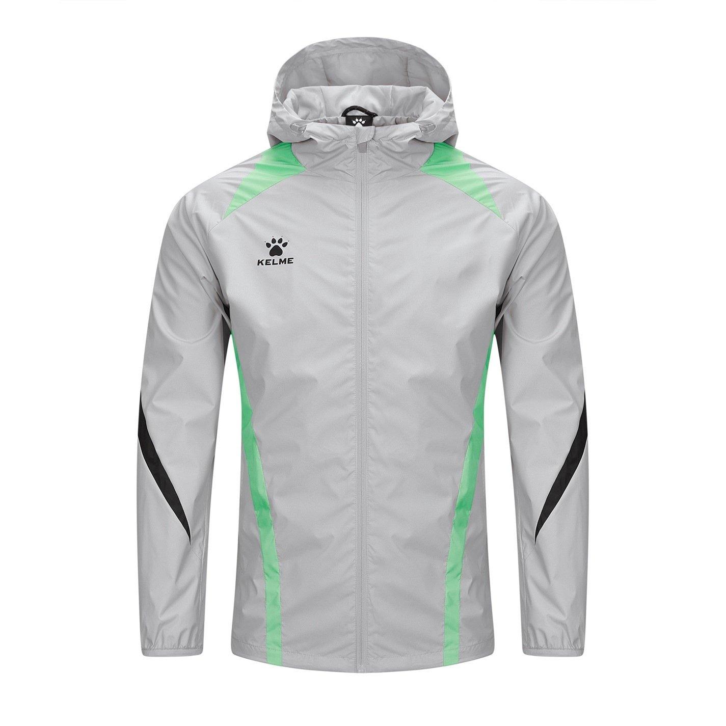 Sky Gray - Kelme - Men's Windbreaker Waterproof Packable Rain Anorak - 1
