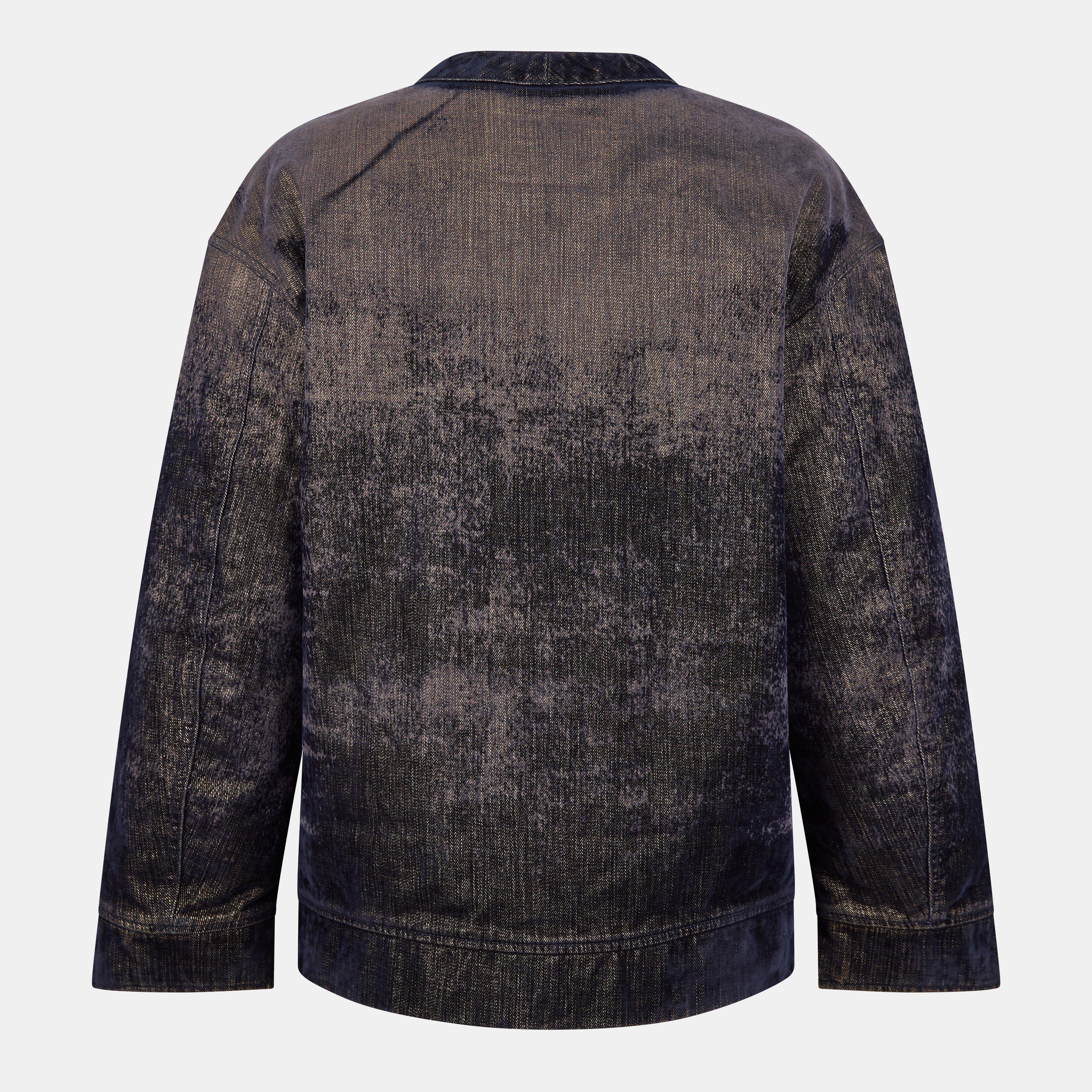 Blue Denim - Diesel - Men's Designer Button-Through Denim Jacket - 2