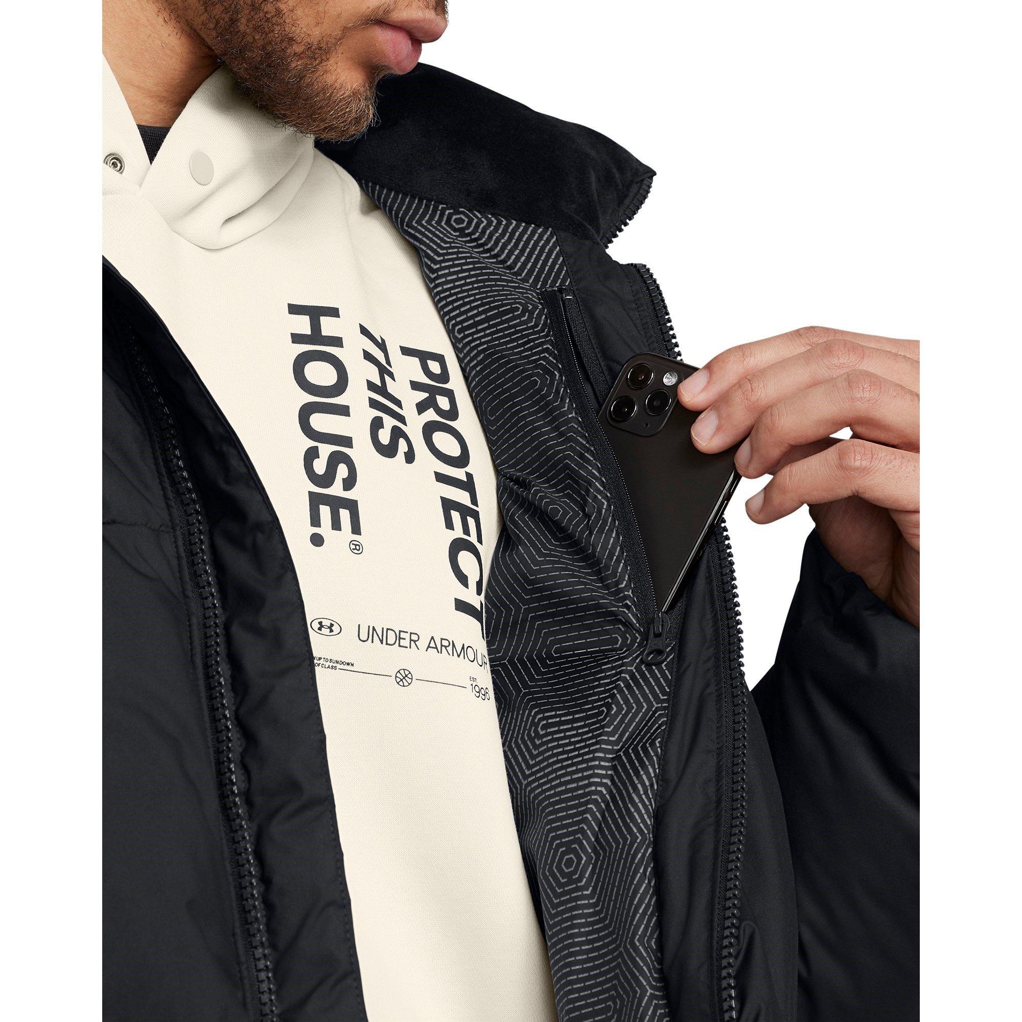 Black - Under Armour - Men's Quilted Water-Repellent Puffer Jacket - 5