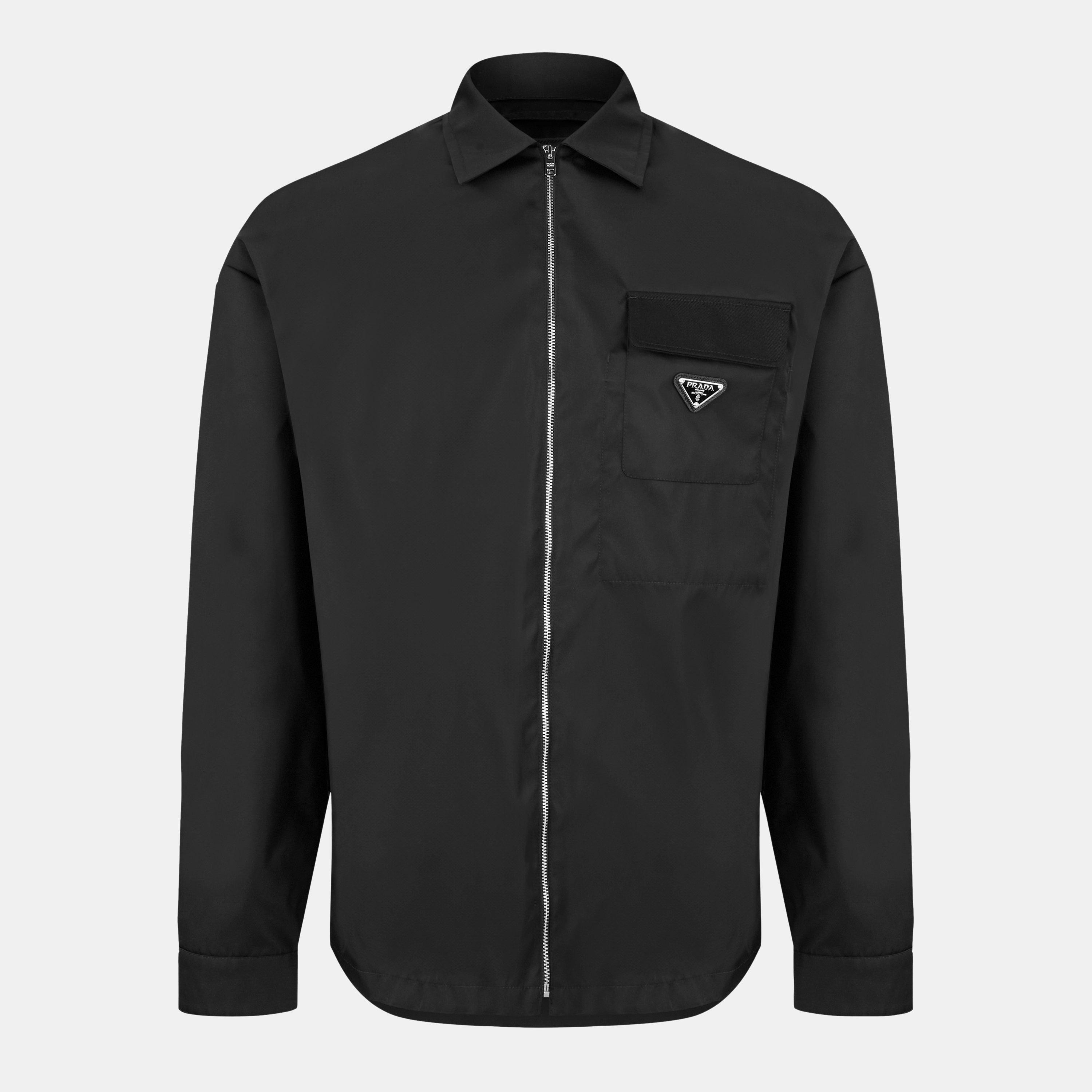 Prada Men's Re-Nylon Long Sleeve Overshirt | Cruise Fashion