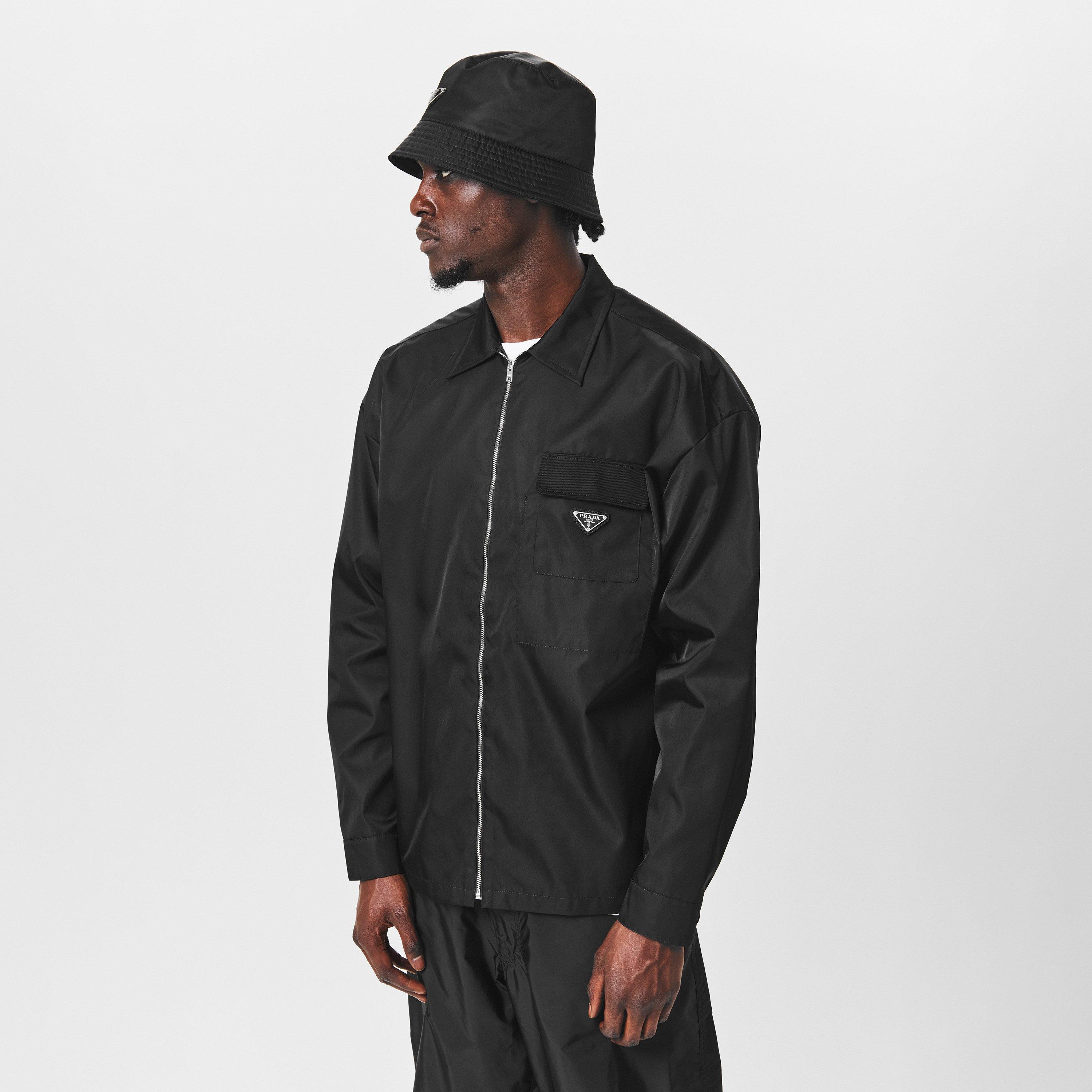 Black - Prada - Men's Re-Nylon Long Sleeve Overshirt - 3