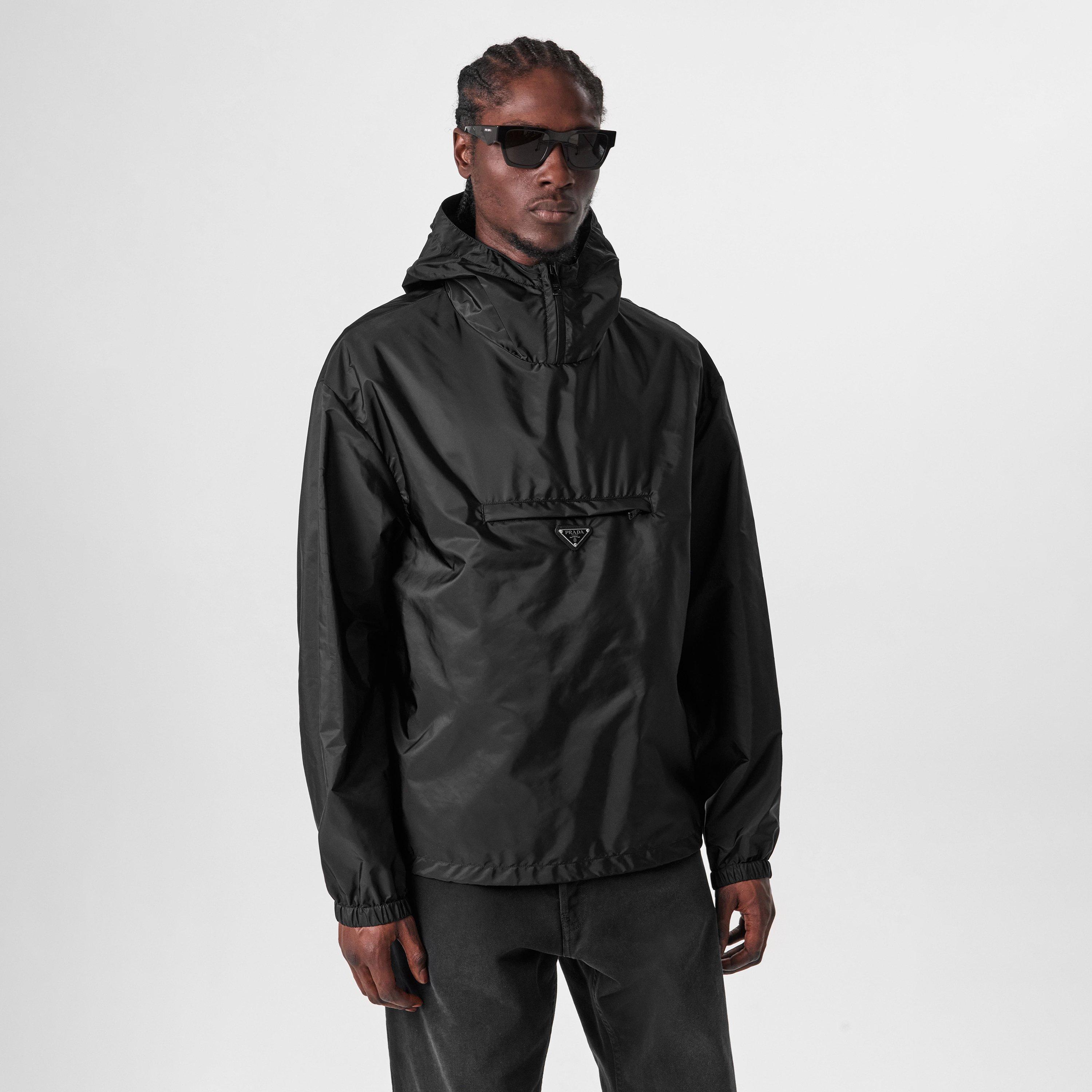 Black - Prada - Men's  Hooded Long Sleeve Windbreaker - 3