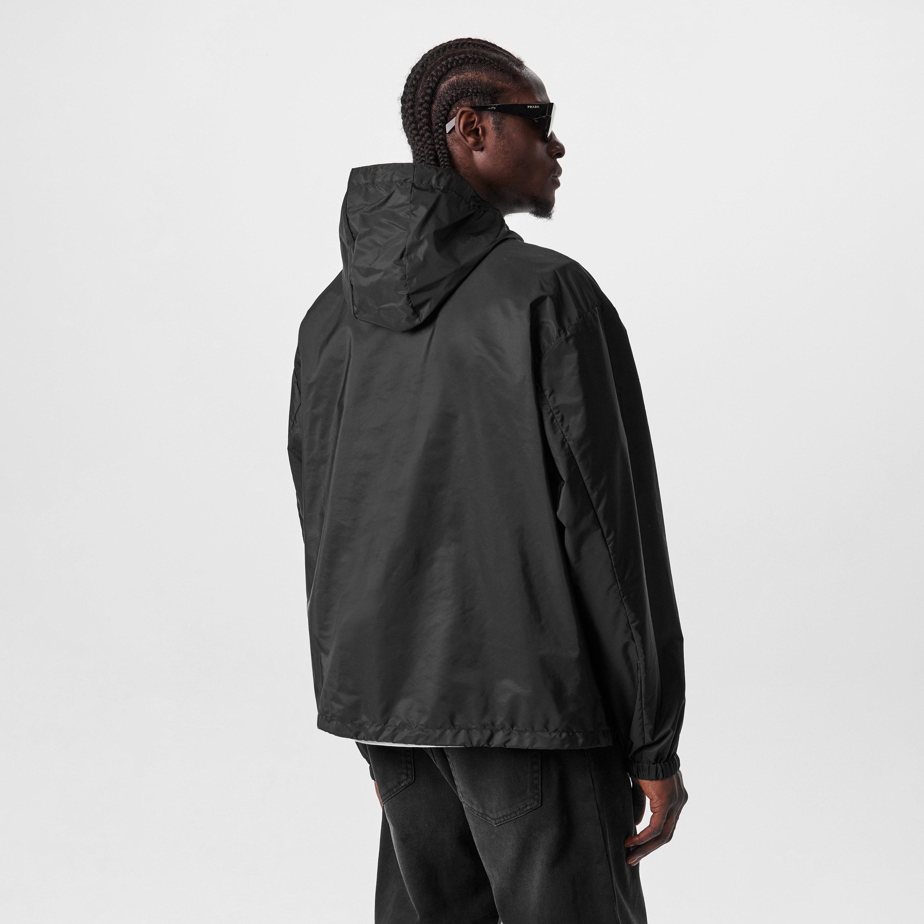 Black - Prada - Men's  Hooded Long Sleeve Windbreaker - 4