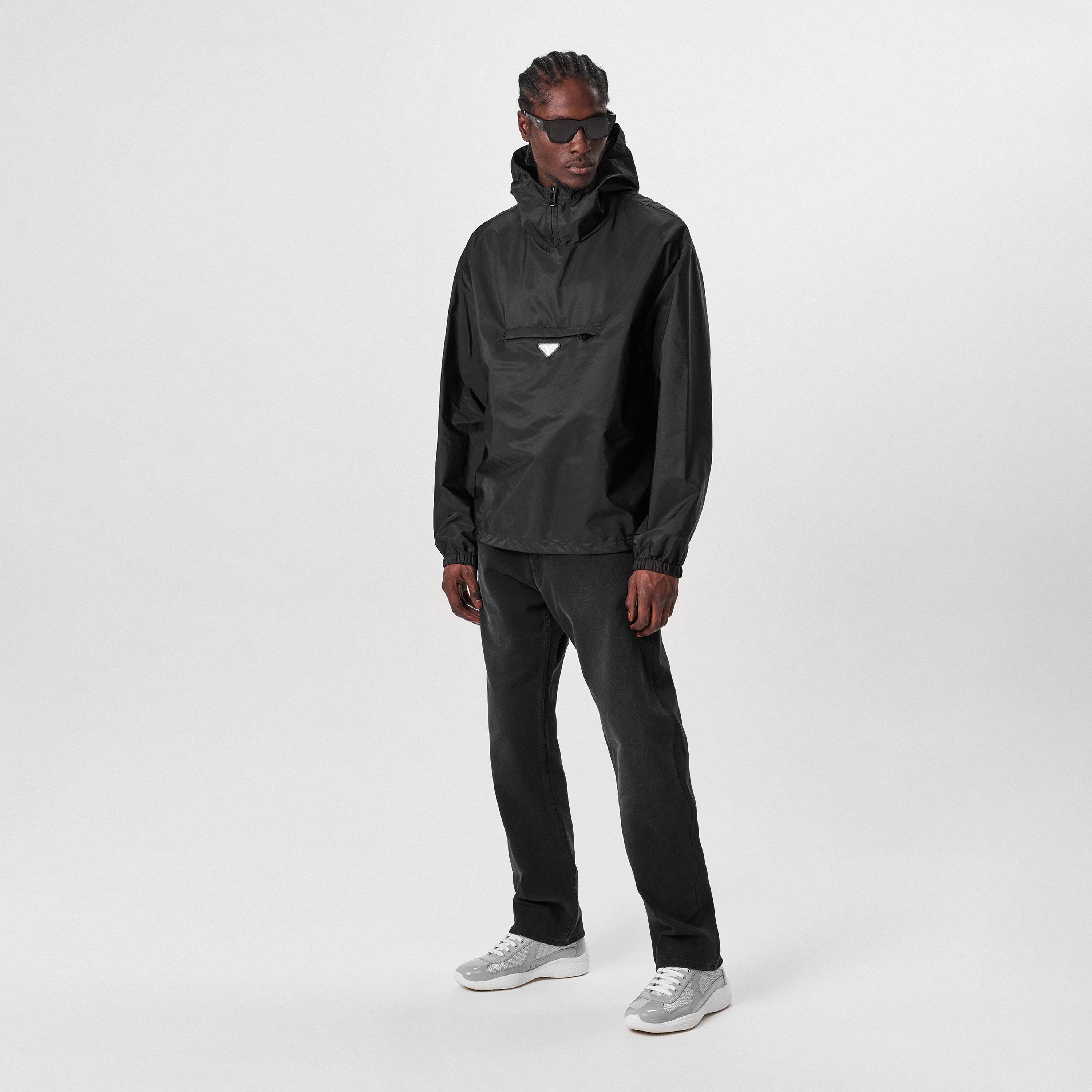 Black - Prada - Men's  Hooded Long Sleeve Windbreaker - 6