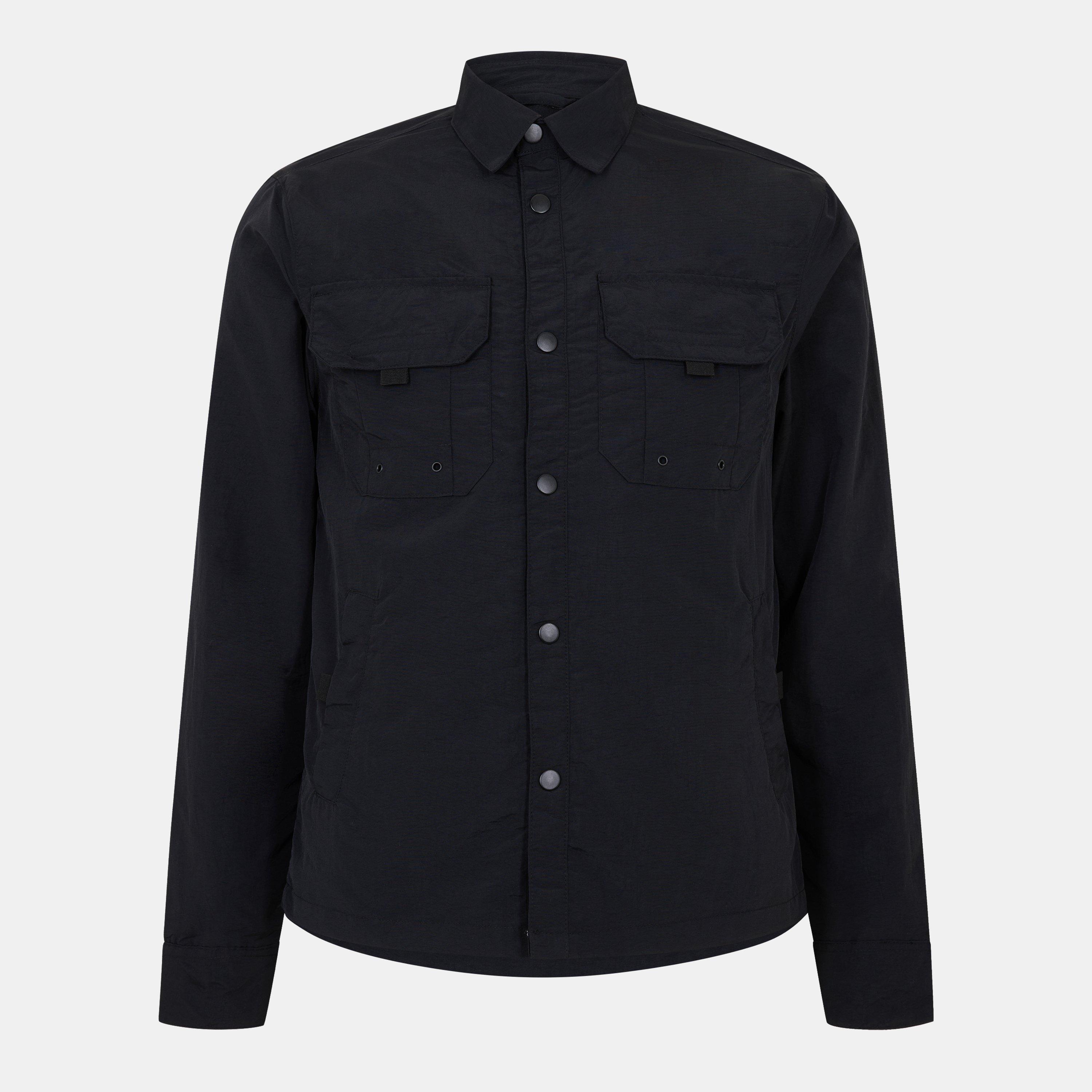 Black - Brave Soul - Shacket Long Sleeve Full Zip Overshirt - 1