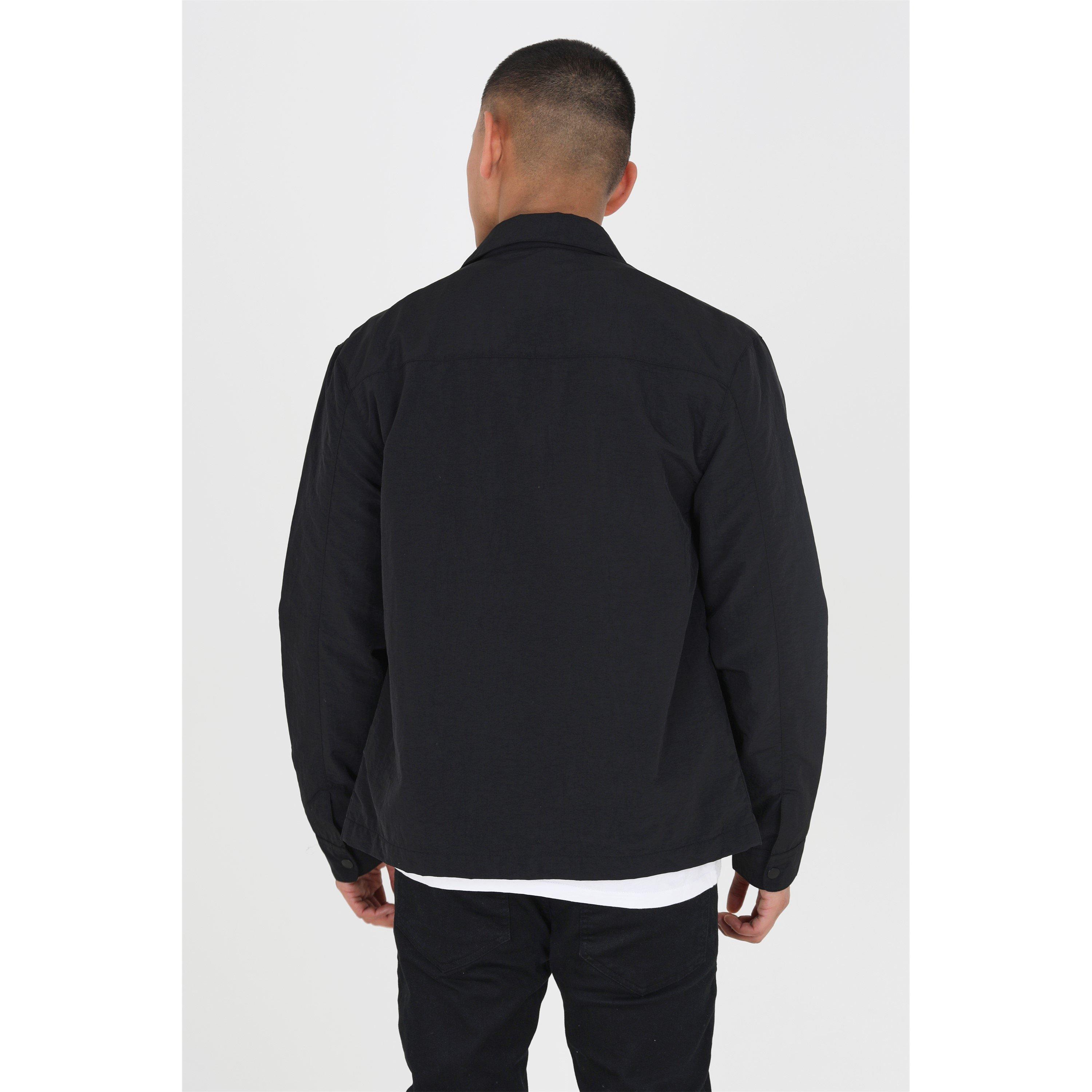 Black - Brave Soul - Shacket Long Sleeve Full Zip Overshirt - 3
