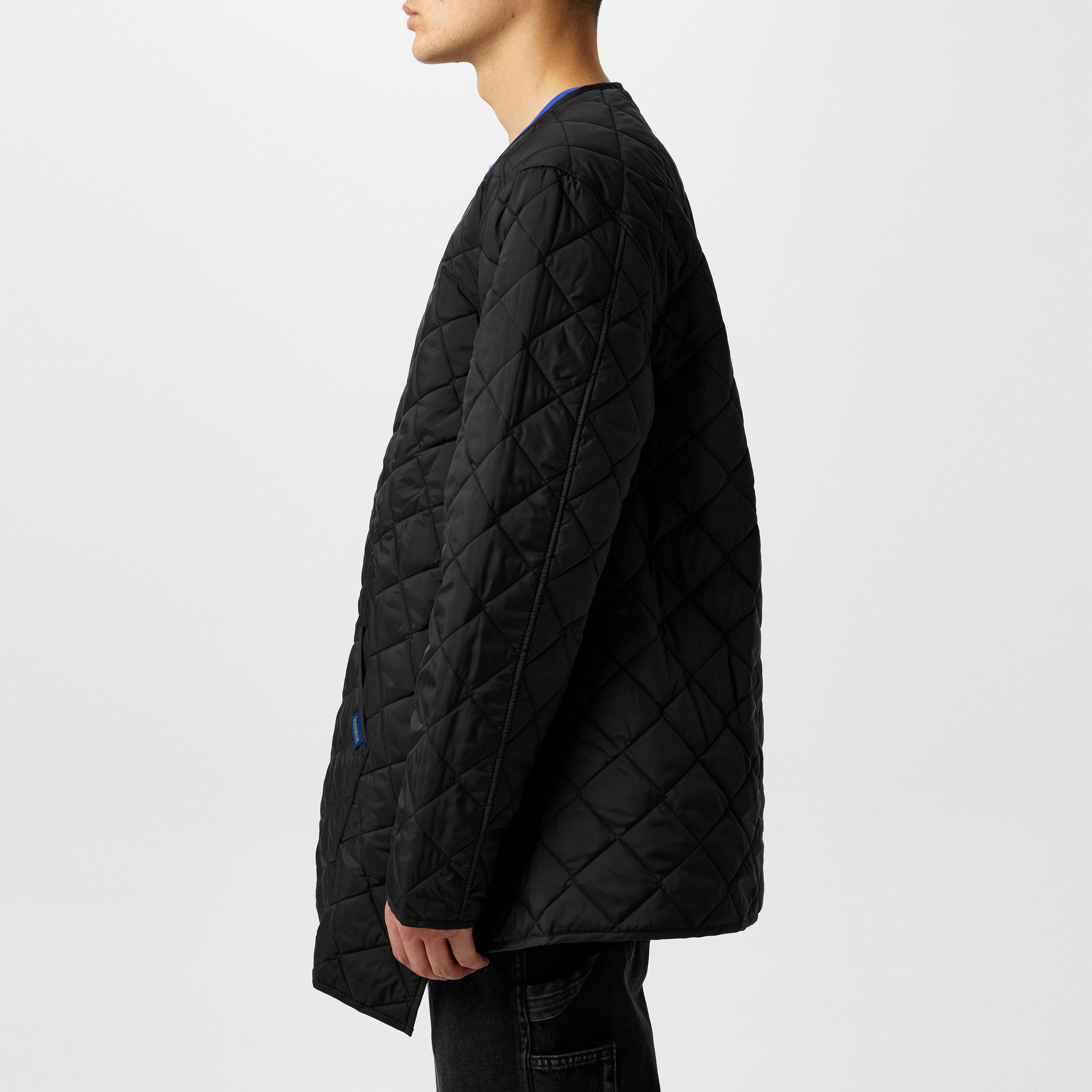 Black - Comme des Garcons Shirt - Men's Asymmetrical Long Sleeve Quilted Jacket - 5