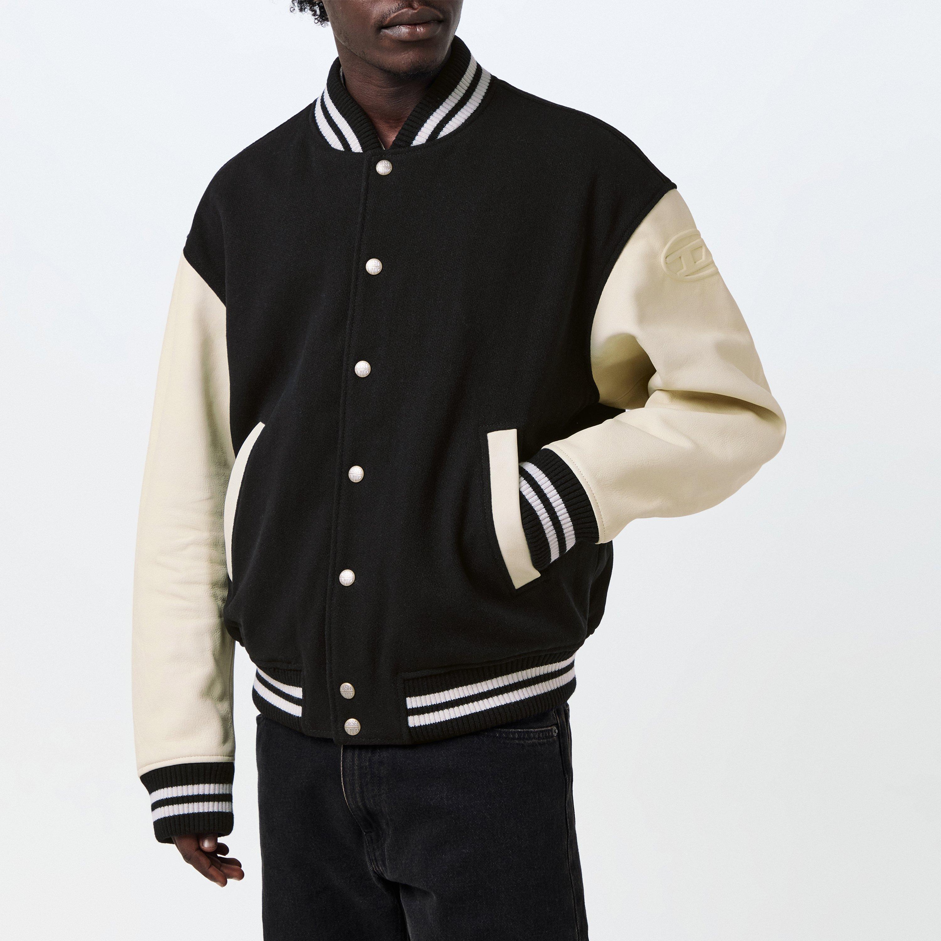 Black Black - Diesel - Men's Franz Giaca Leather Jacket - 3