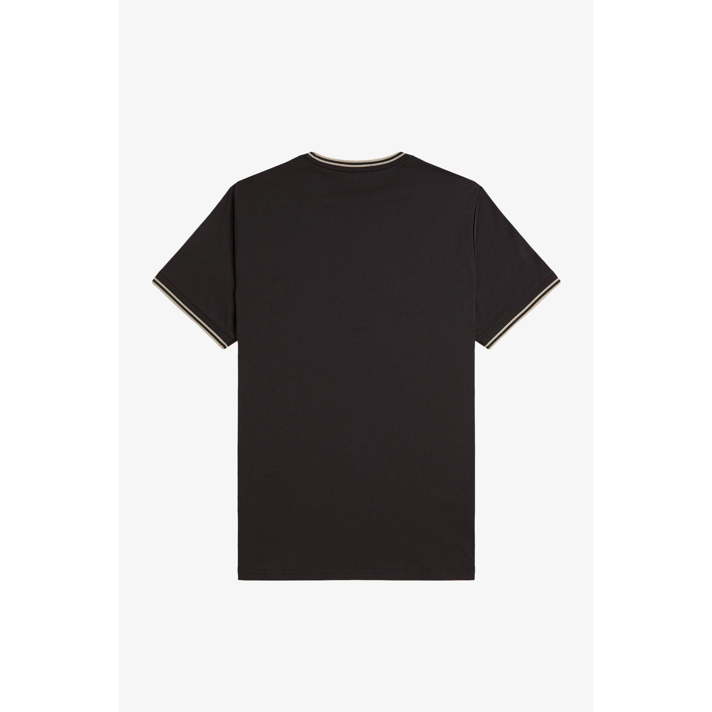 【FRED PERRY】The Twin Topped shirt Fred Perry Twin Tipped Polo Shirt Night Green/Snow - Terraces Menswear