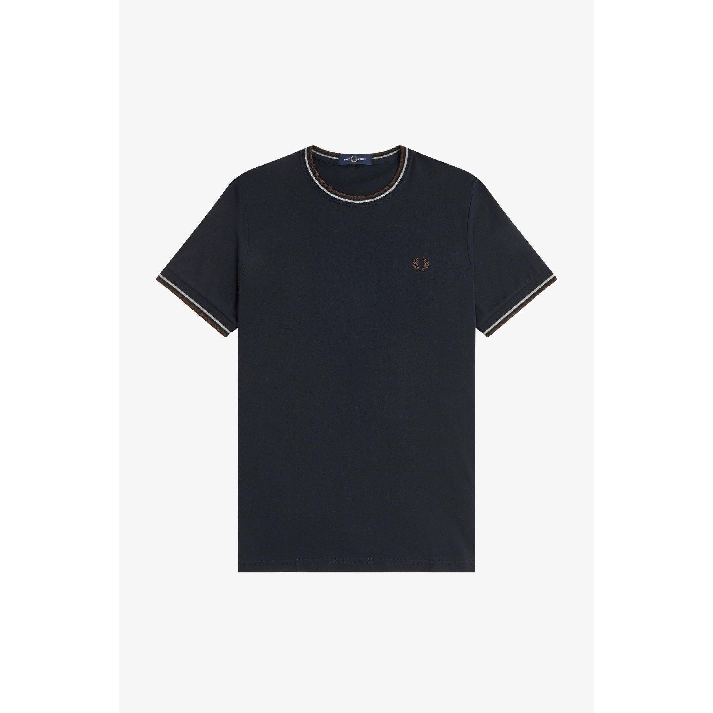 Fred Perry Men's Twin Tipped T-Shirt - Navy 52A - XL