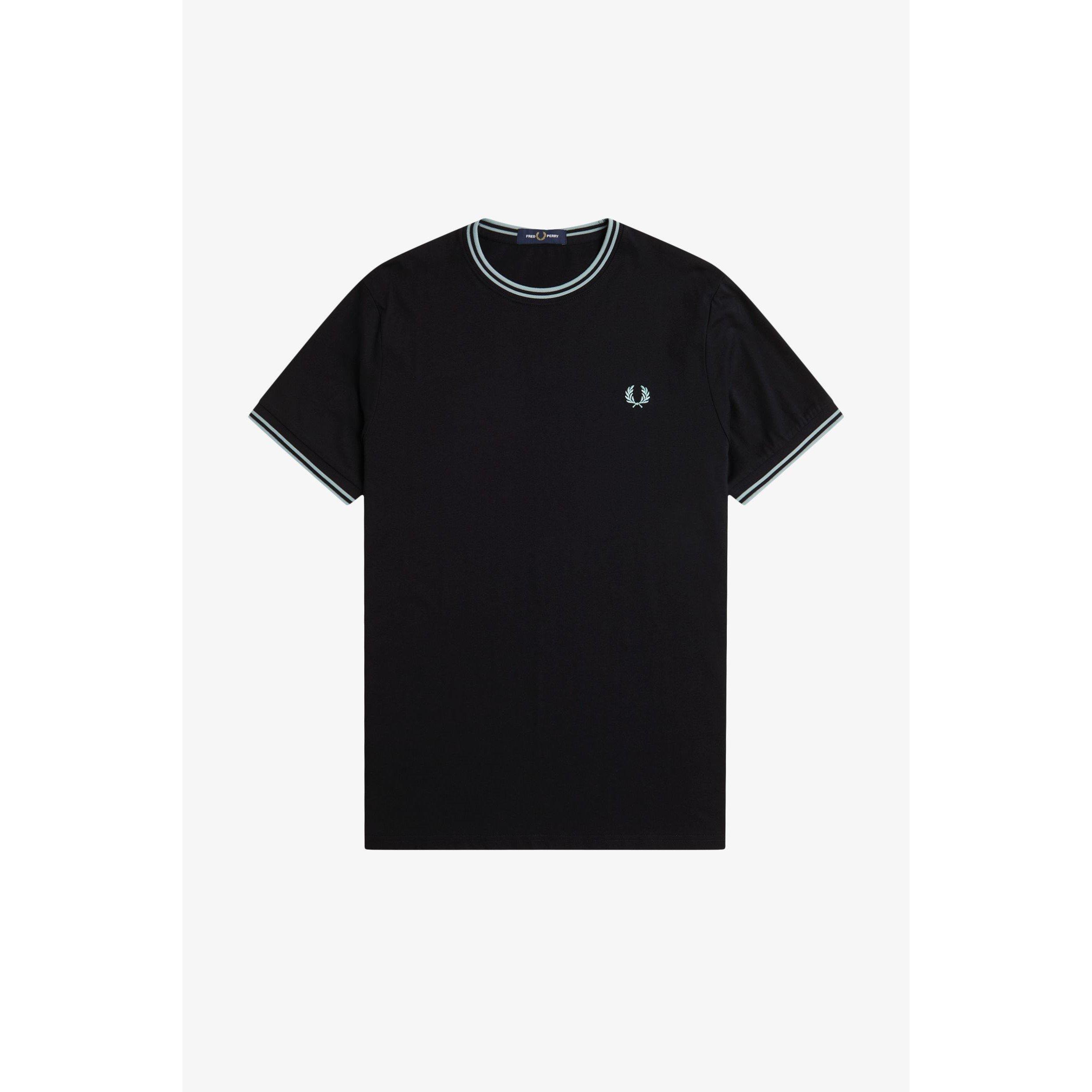 Fred Perry Twin Tipped T-Shirt - Black Q46 - M