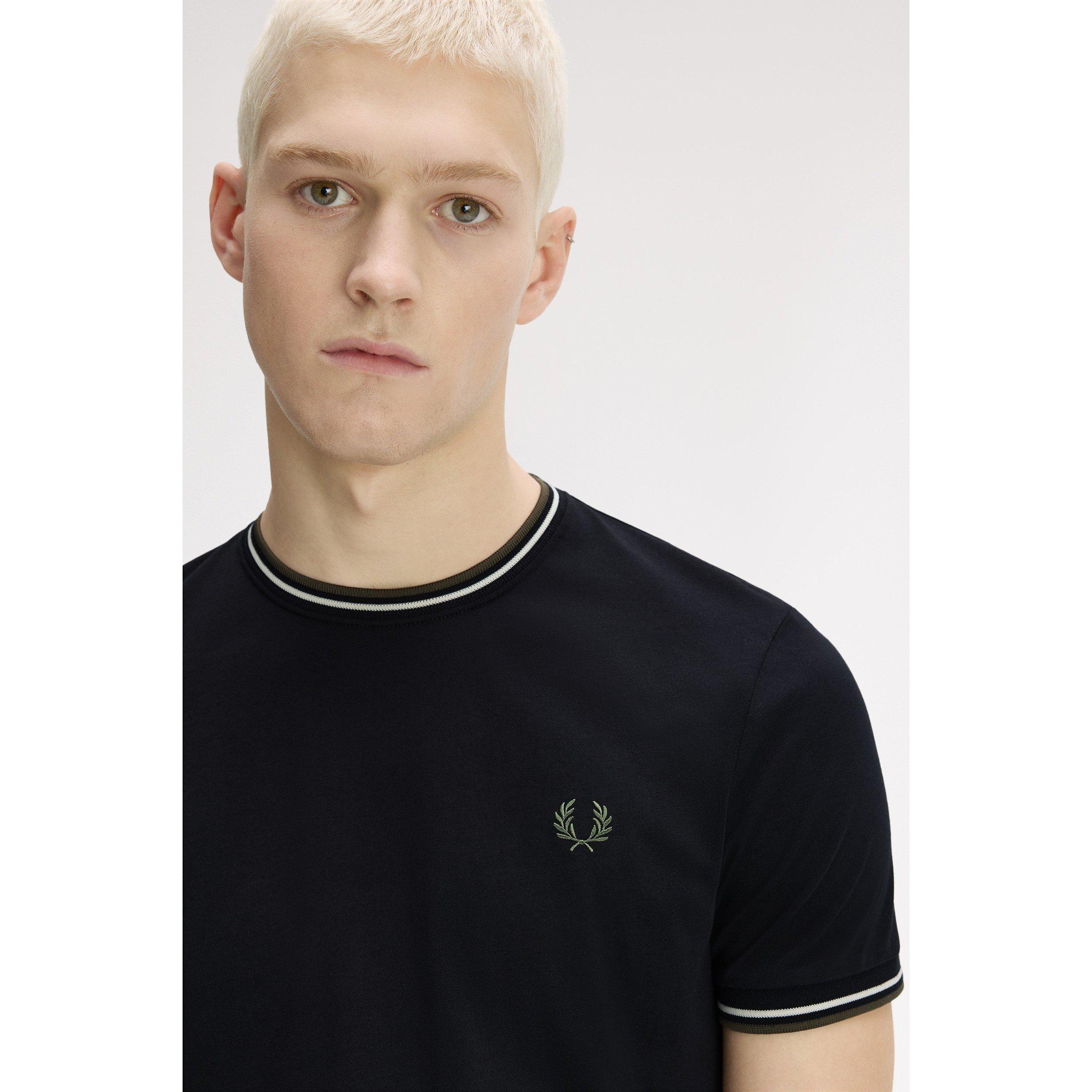Black W54 - Fred Perry - Twin Tipped T-Shirt - 5
