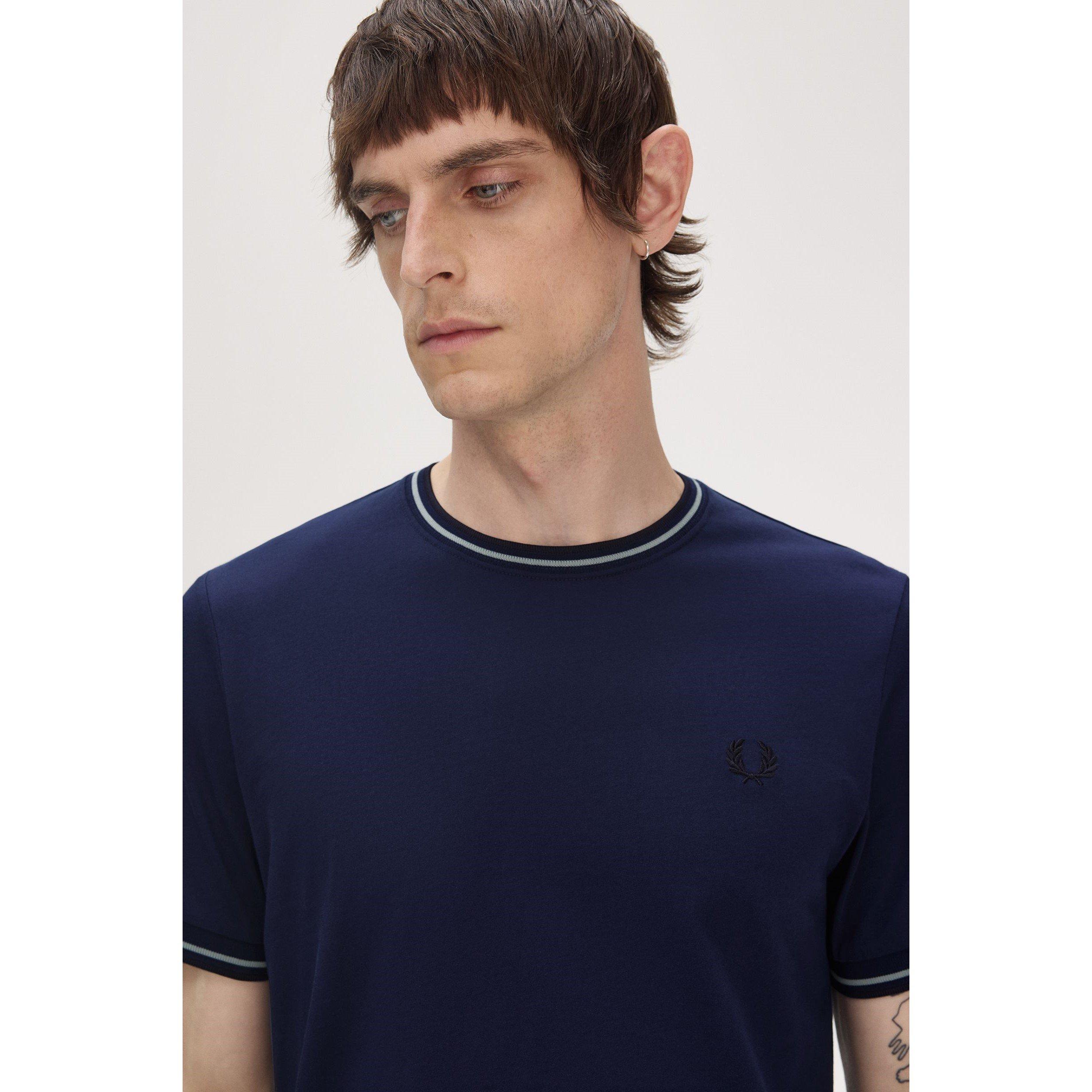 Tennis Blue Y21 - Fred Perry - Twin Tipped T-Shirt - 2