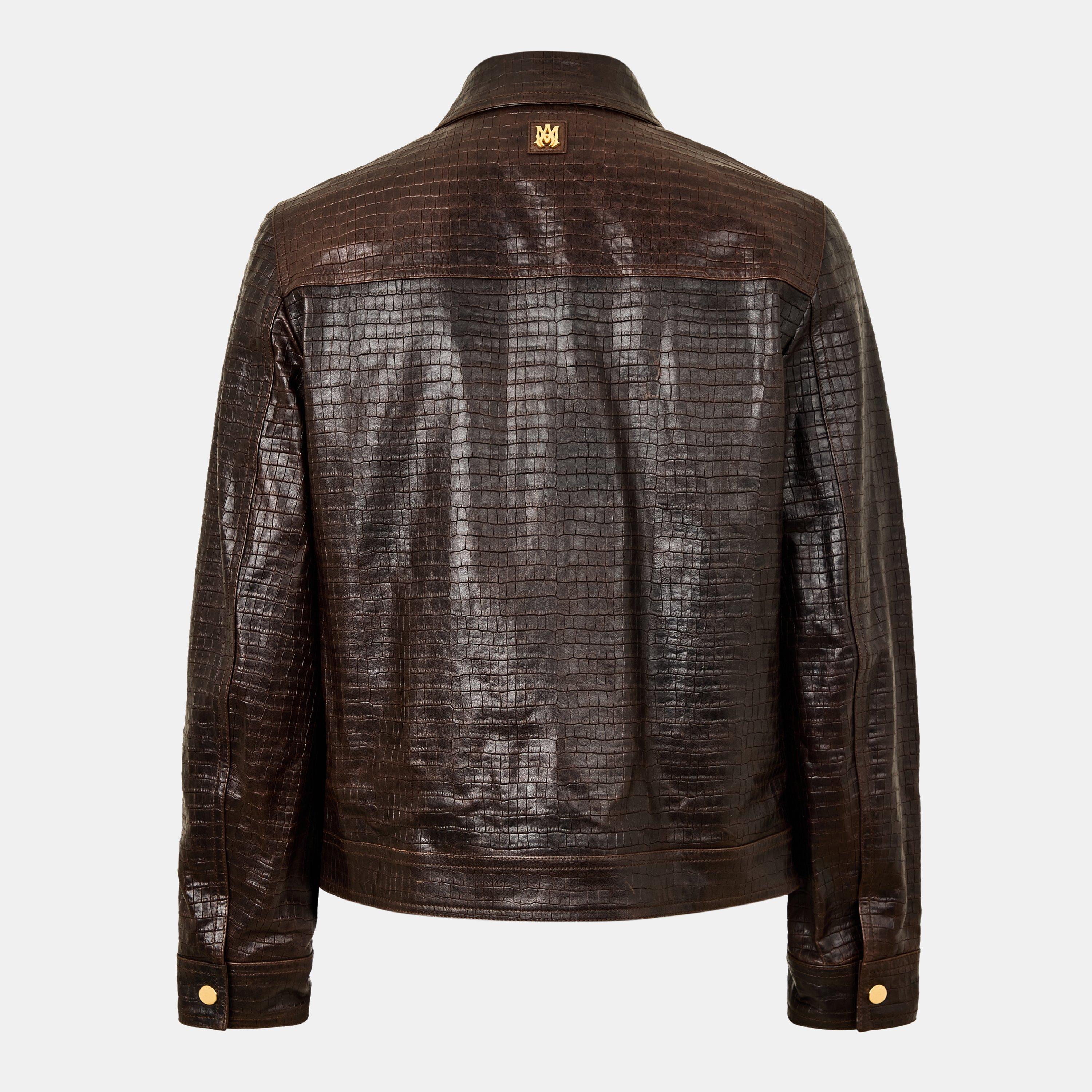 Malt - Amiri - Men's  Leather Jacket - 2