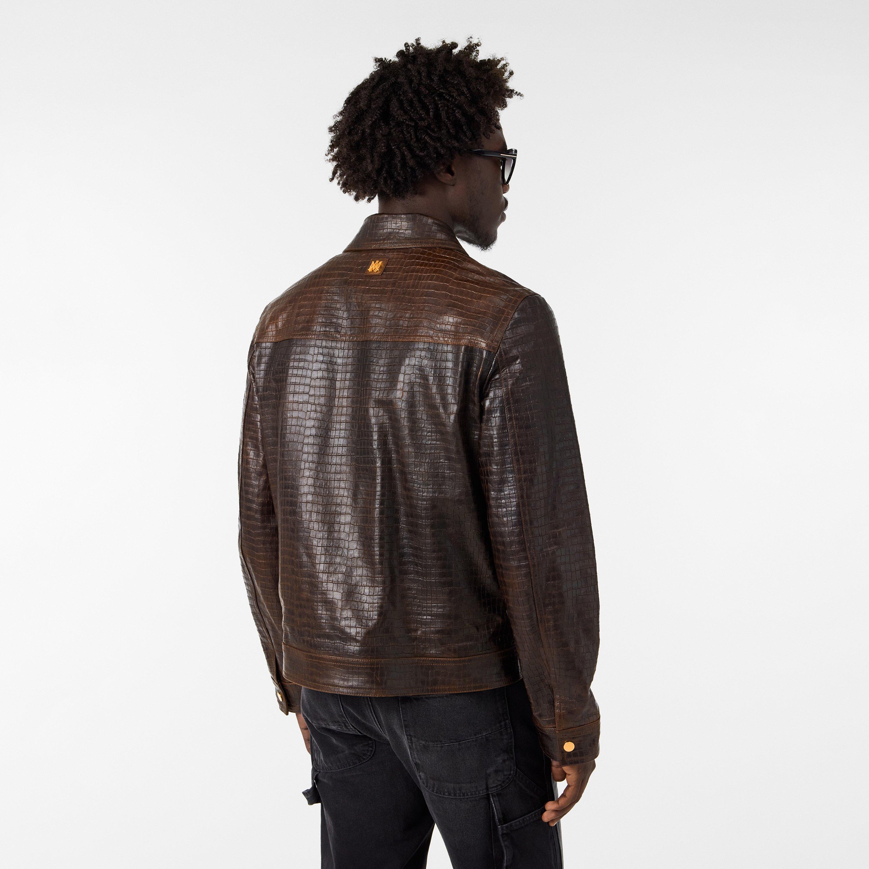 Malt - Amiri - Men's  Leather Jacket - 4