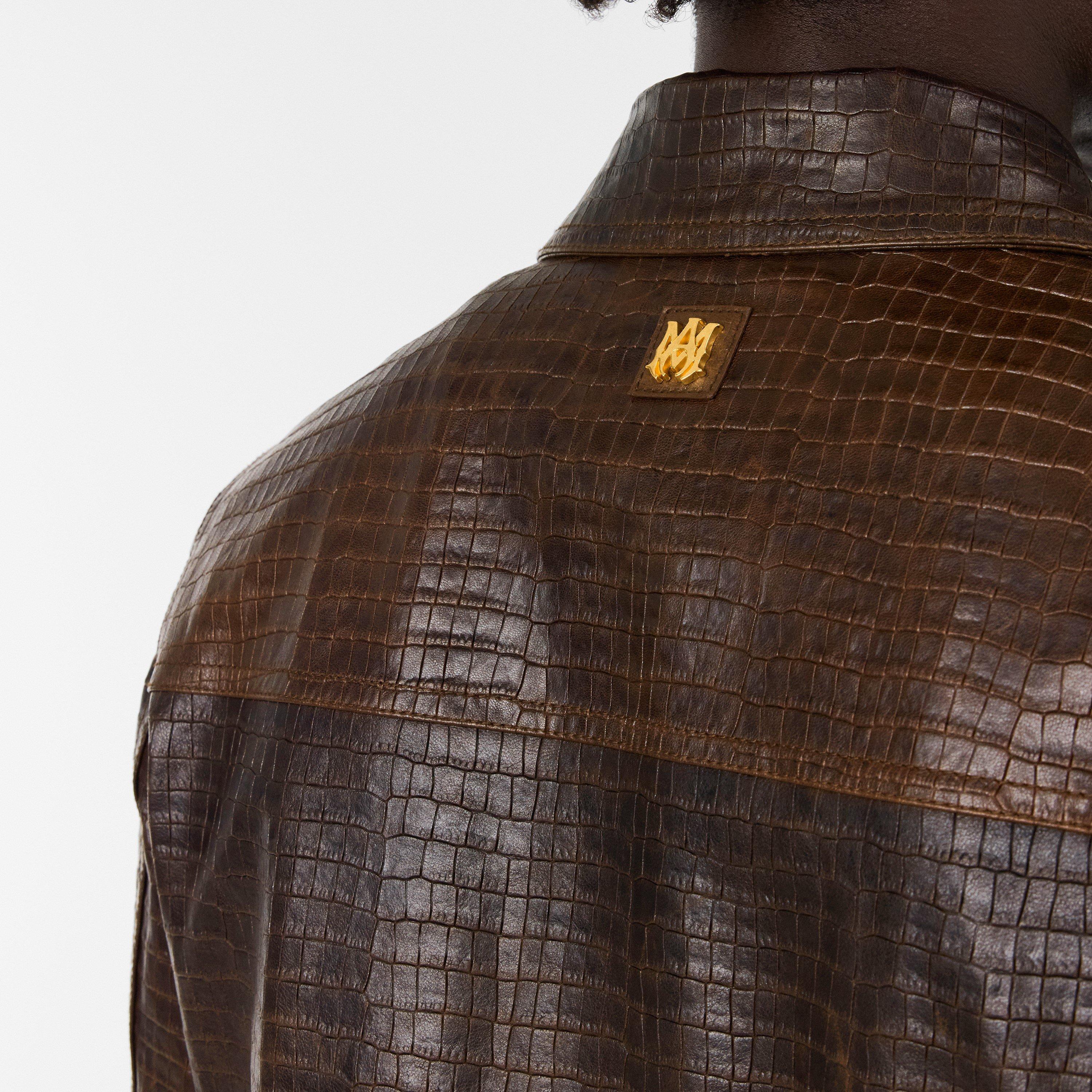 Malt - Amiri - Men's  Leather Jacket - 5