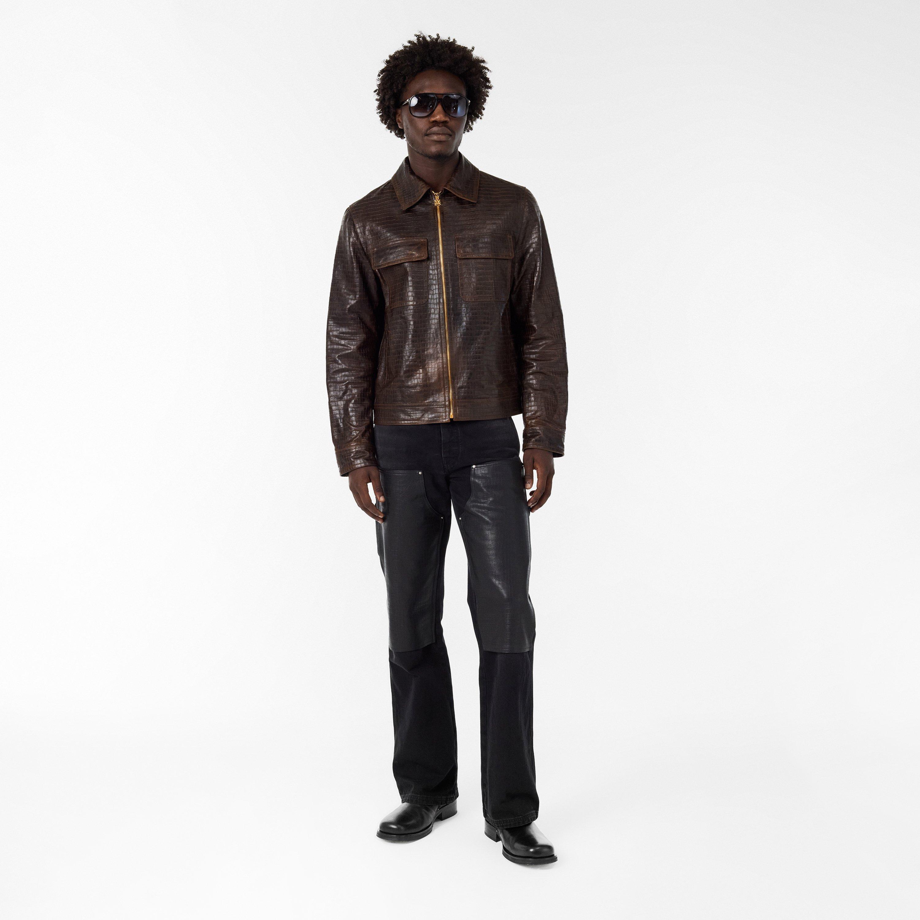 Malt - Amiri - Men's  Leather Jacket - 6