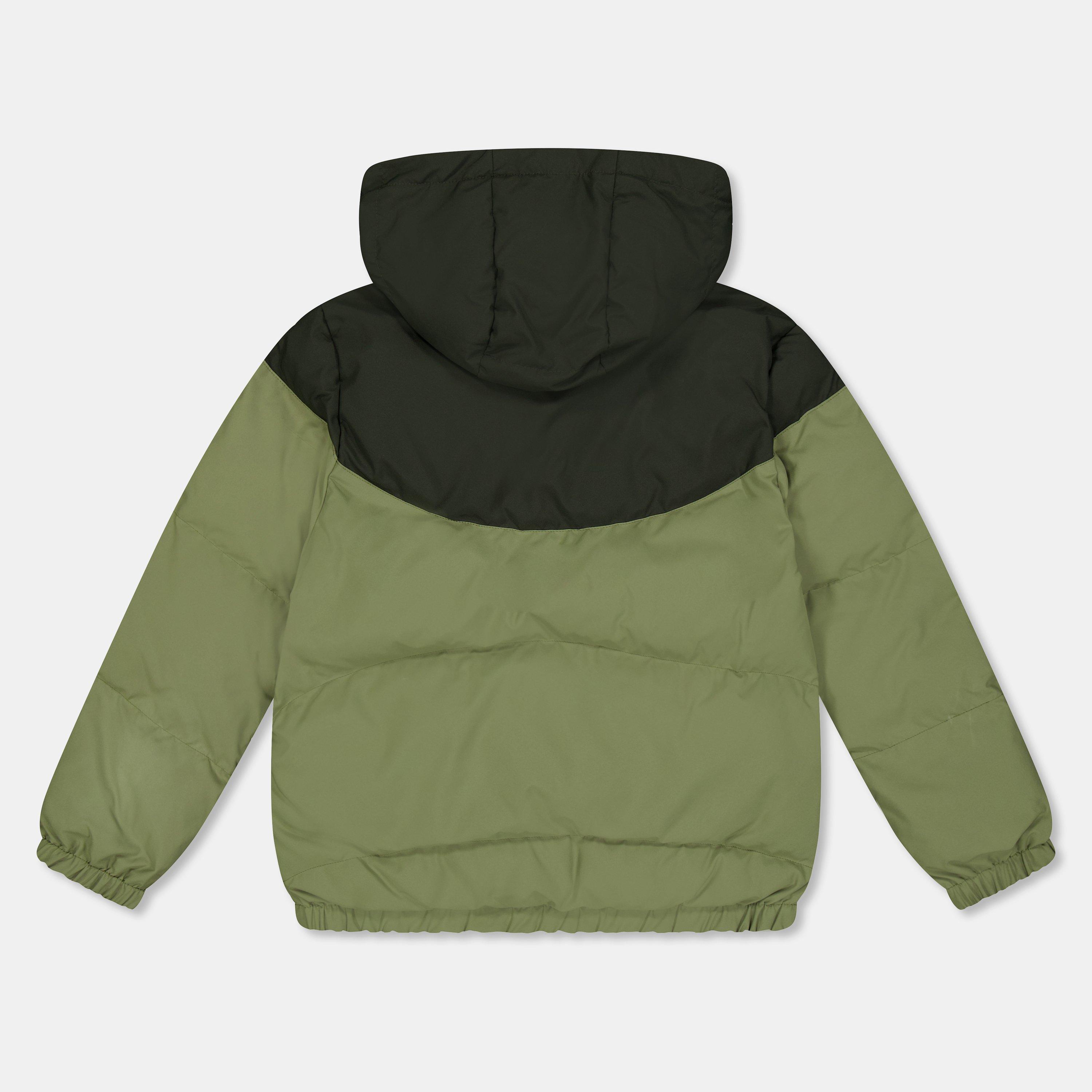 Sapwood/Khaki - Lacoste - Kids' Padded Water-Resistant Puffer Jacket - 2