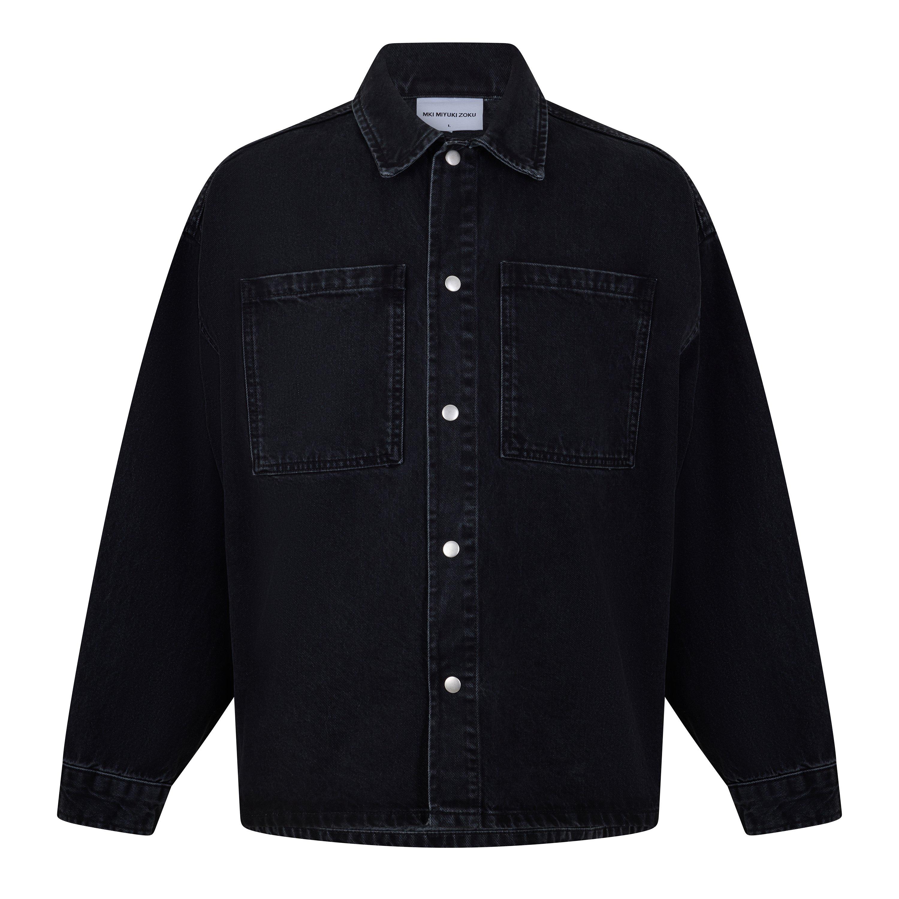 MKI | Men's Denim Box Oversized-Fit Overshirt | HARVEY NICHOLS
