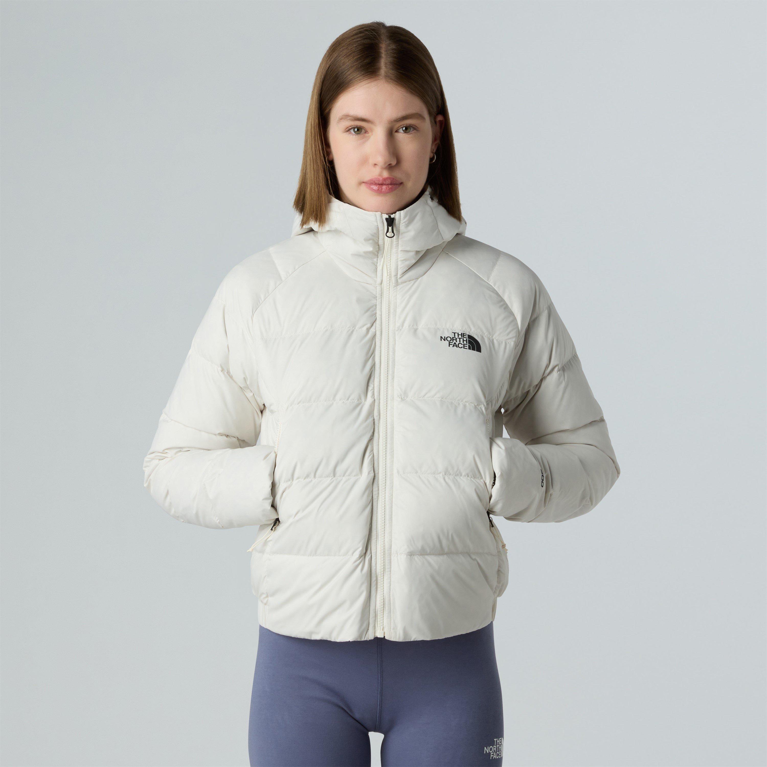 White Dune - The North Face - Women's Hyalite Water Resistant Down Short Puffer Jacket - 3