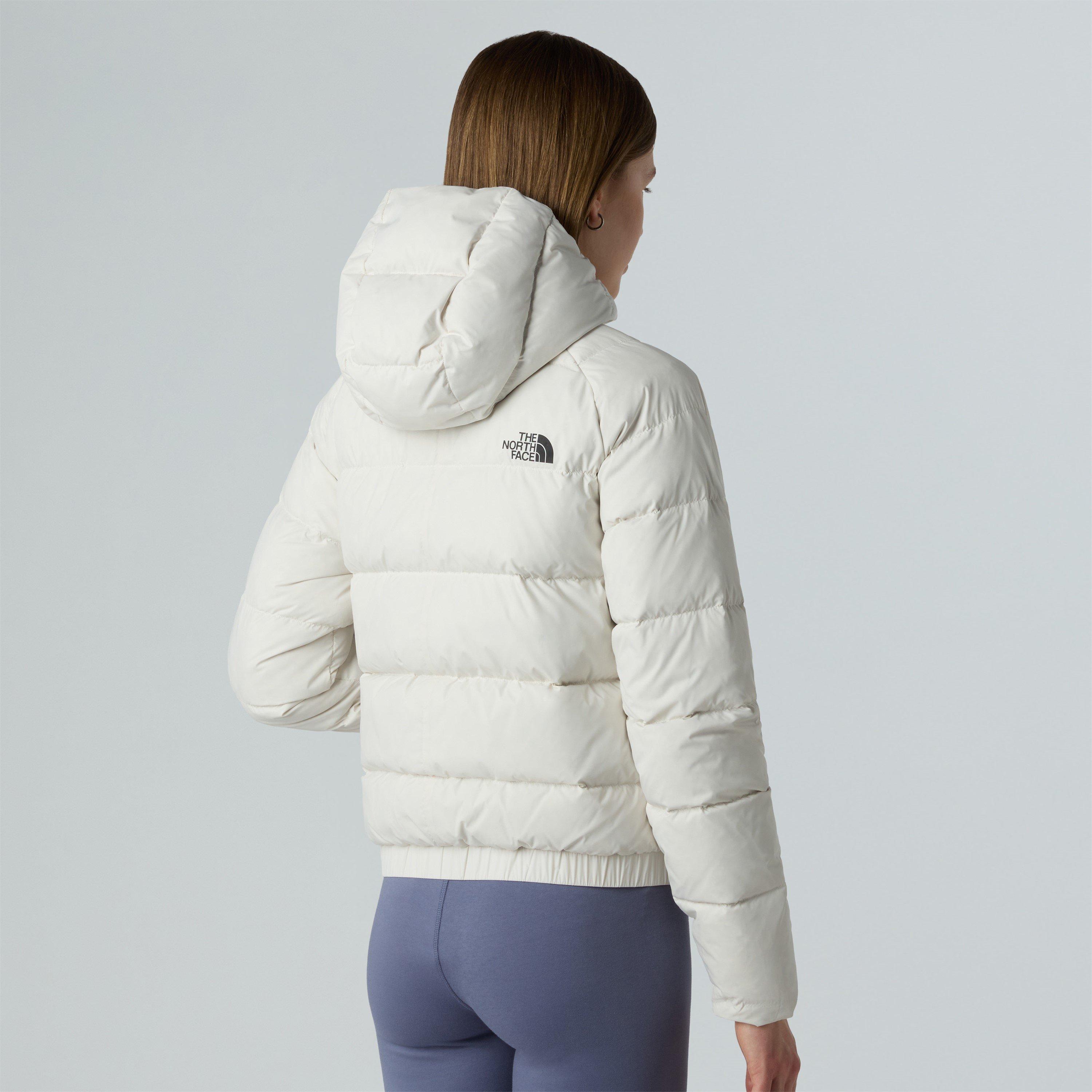 White Dune - The North Face - Women's Hyalite Water Resistant Down Short Puffer Jacket - 4