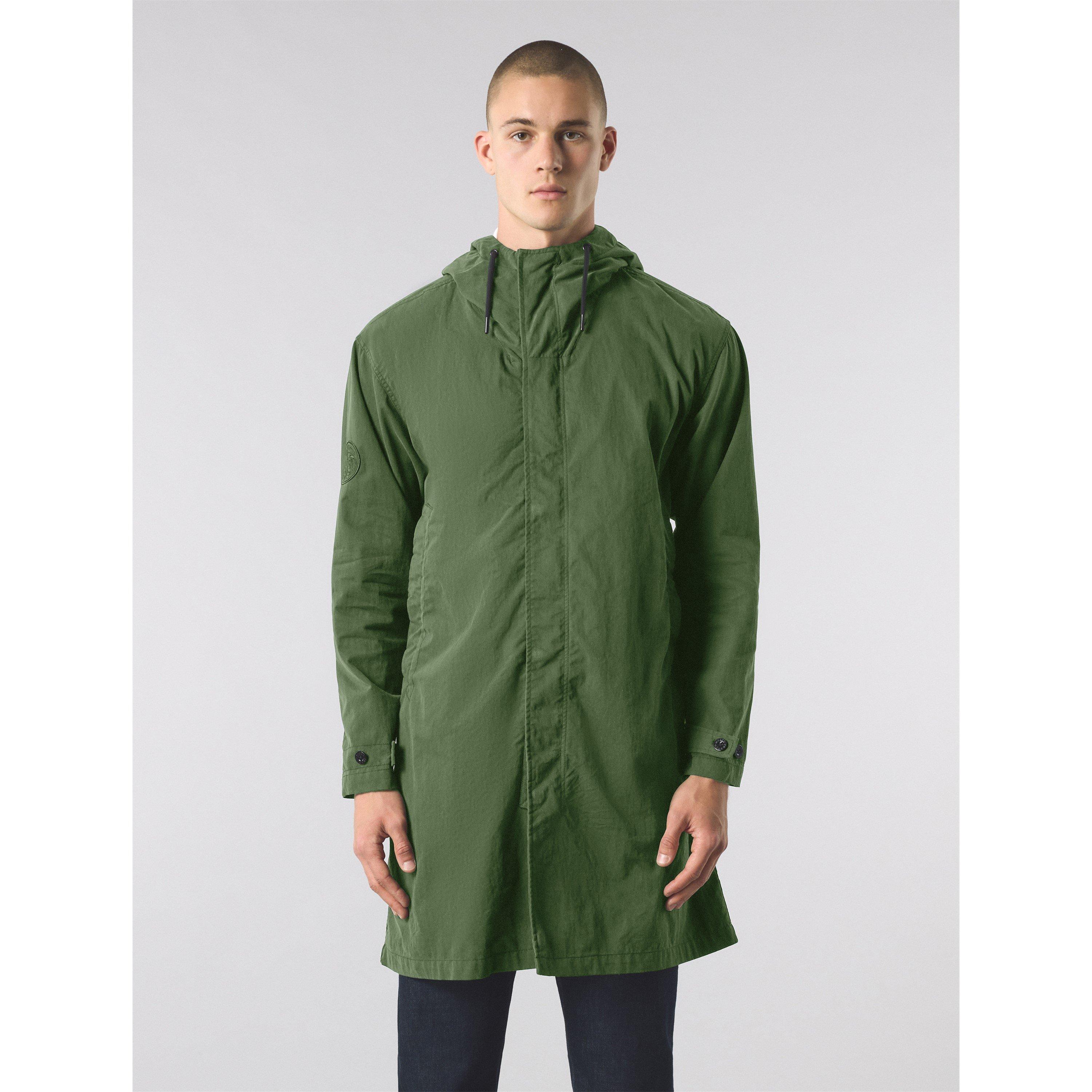 Khaki - Pretty Green - Men's Feltham Military-Inspired Hooded Parka - 2