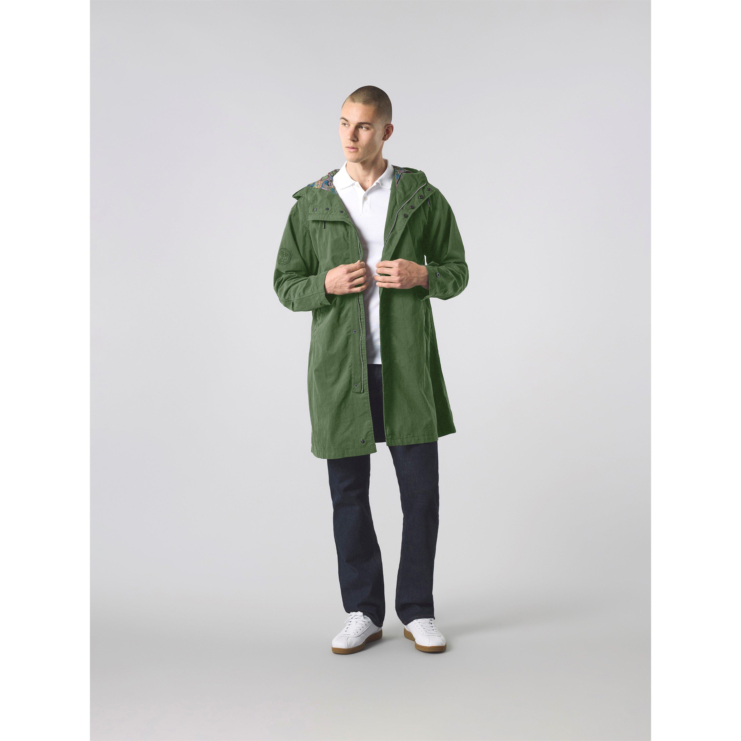 Khaki - Pretty Green - Men's Feltham Military-Inspired Hooded Parka - 4