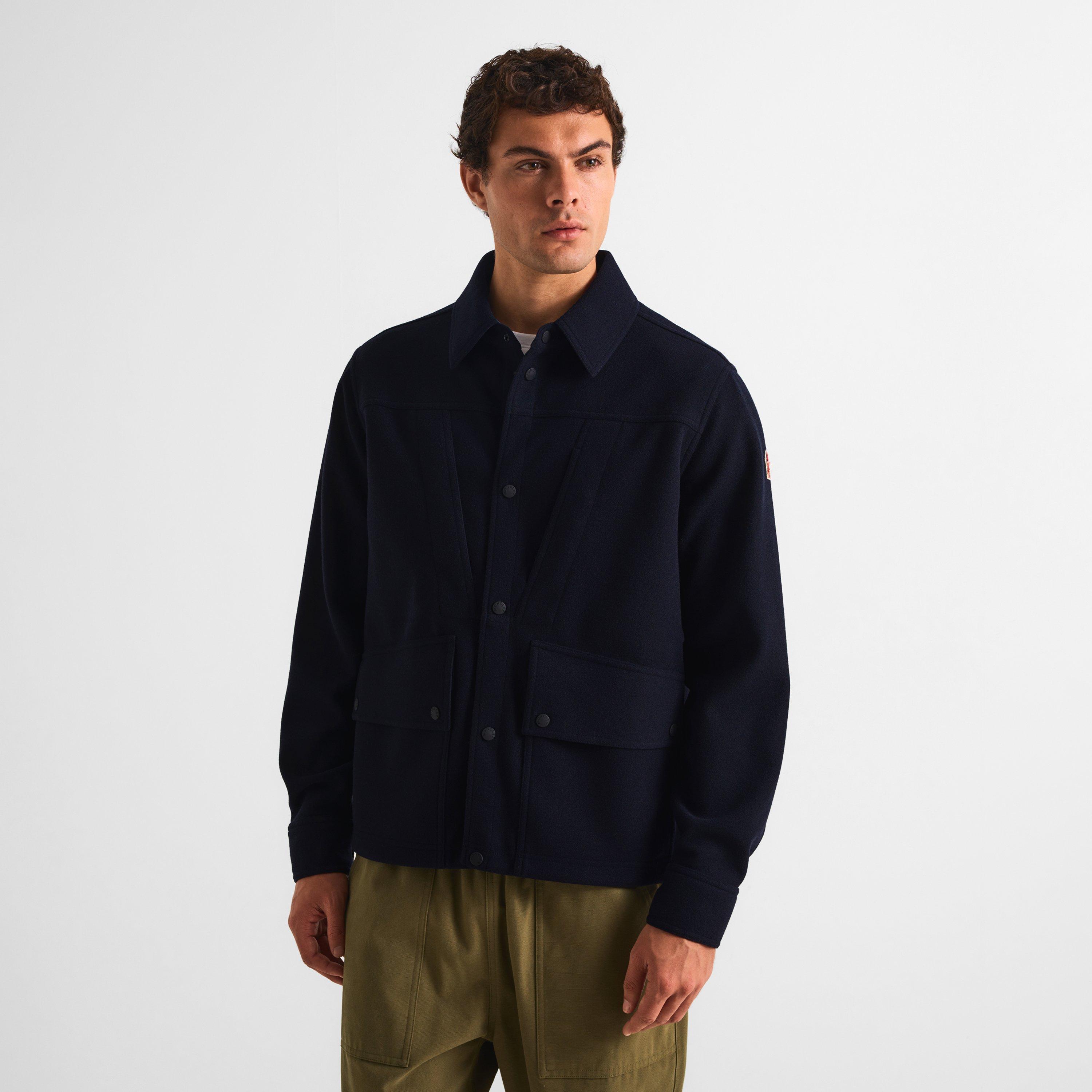 Navy 742 - Moncler - Men's Teddy Fleece Overshirt - 3