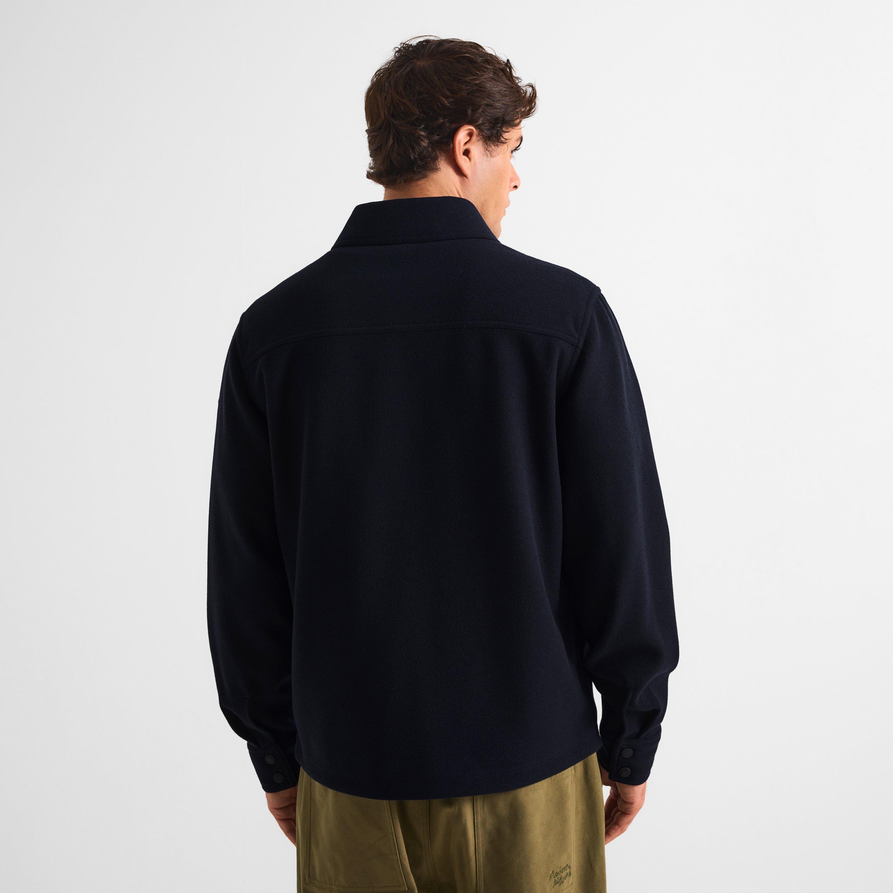 Navy 742 - Moncler - Men's Teddy Fleece Overshirt - 4