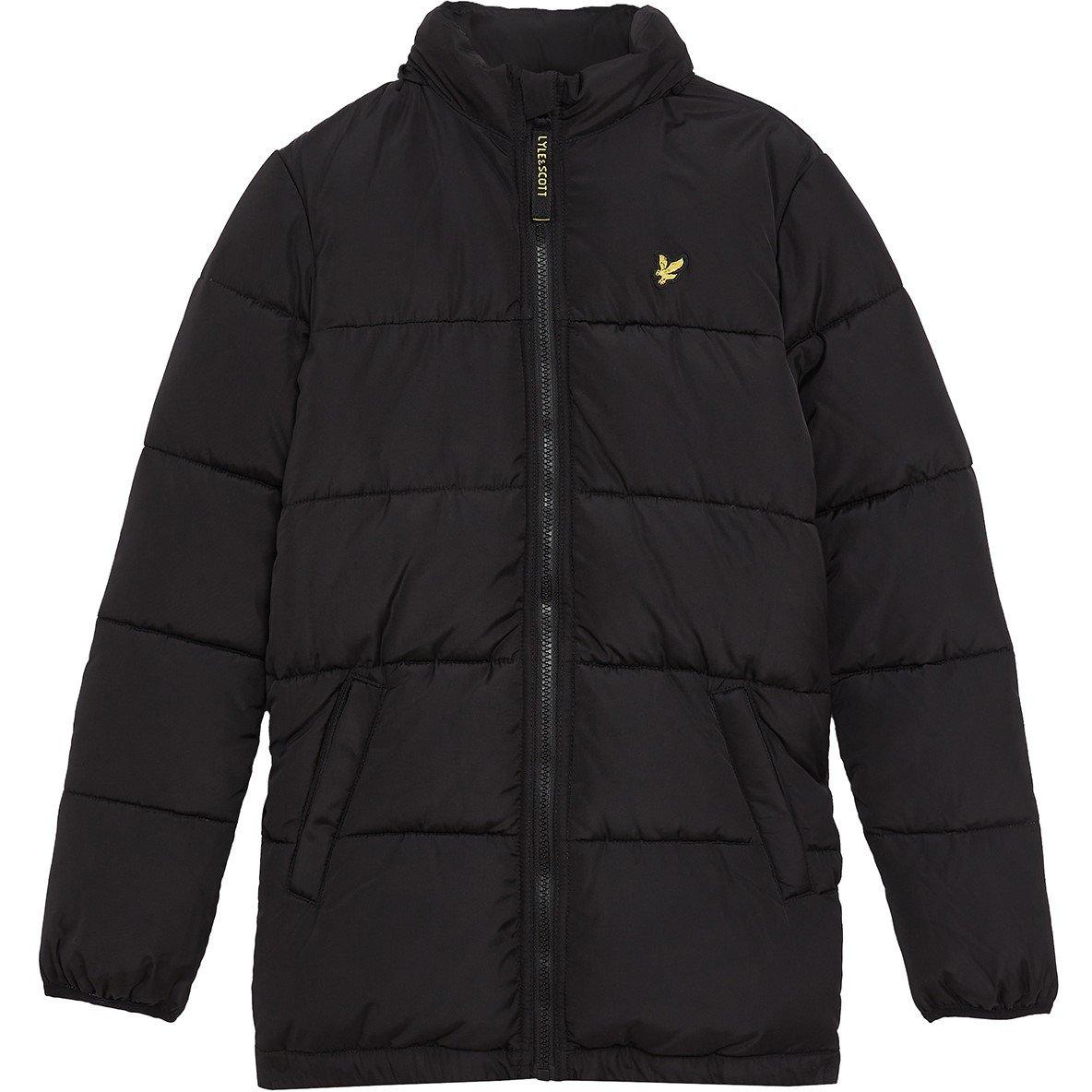 Black Z865 - Lyle and Scott - Kids' Quilted Medium Puffer Jacket - 1