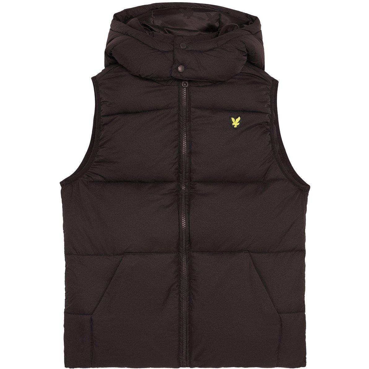 Lyle And Scott  Black Z865 Kids' Quilted Gilet - 10-11Y
