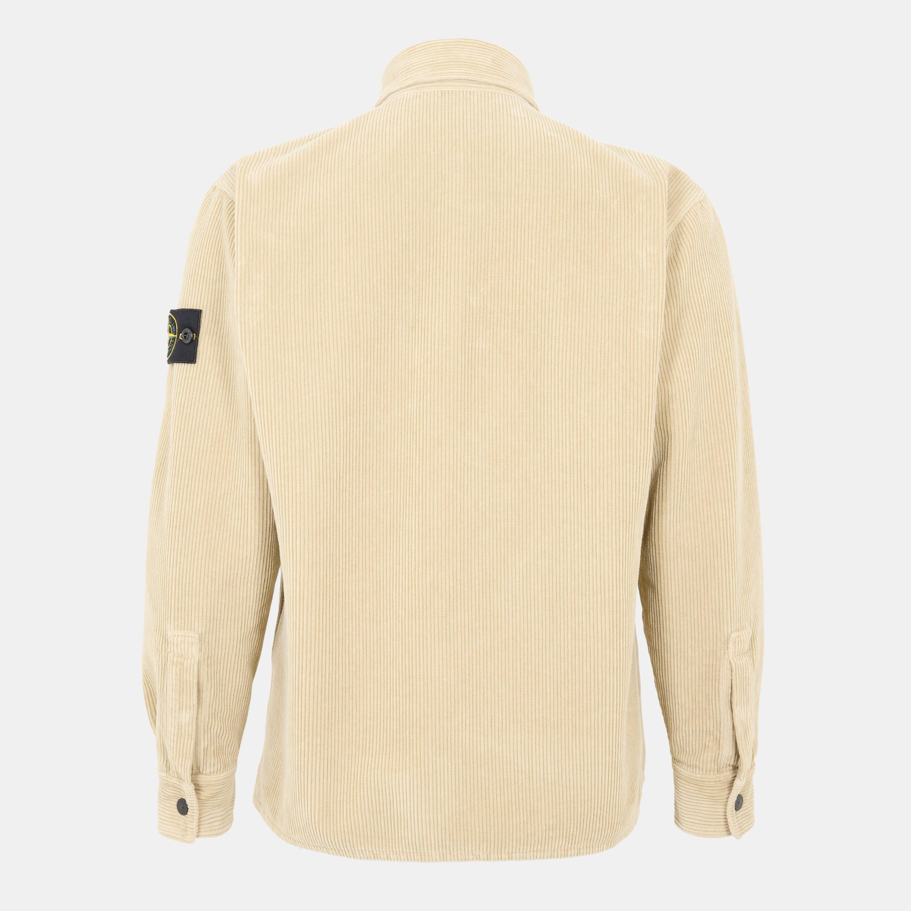 Deserto V009A - Stone Island - Men's Textured Structured Overshirt - 2