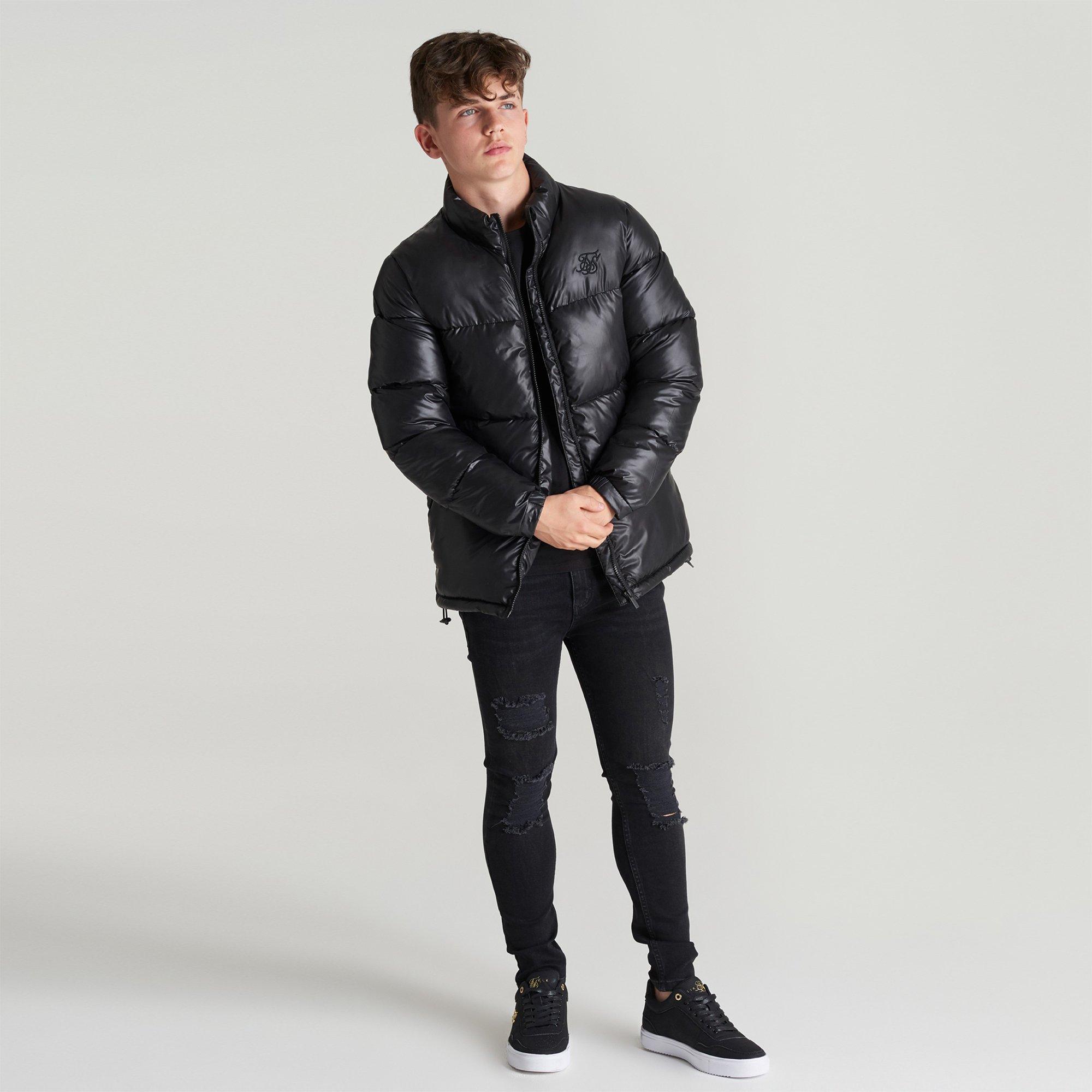 Crna - SikSilk - Shorts Puffer Jacket - 3