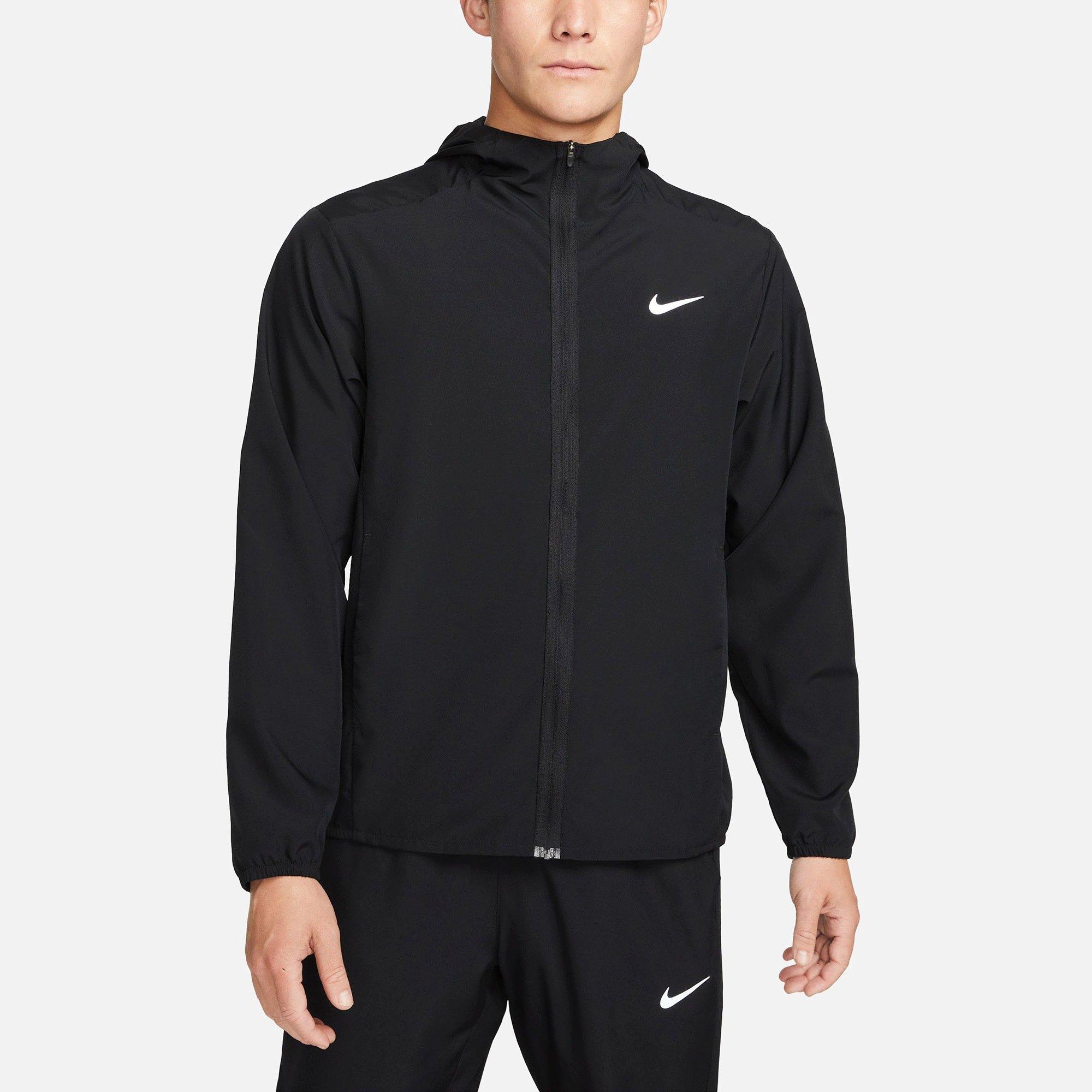 Black/Ref.Silv - Nike - Form Dri FIT Mens Hooded Versatile Performance Jacket - 1