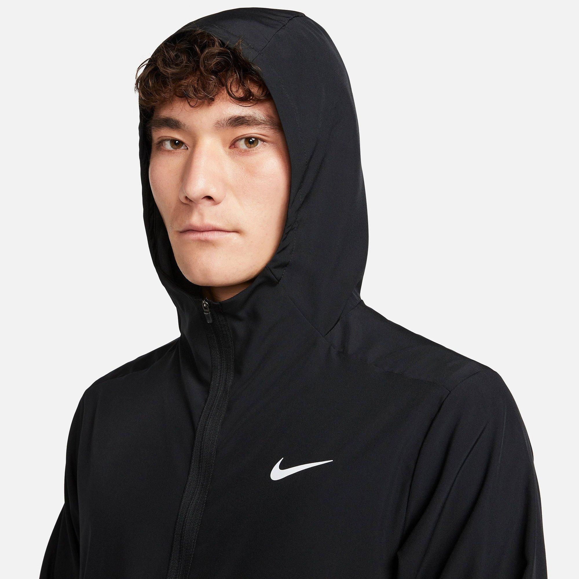 Black/Ref.Silv - Nike - Form Dri FIT Mens Hooded Versatile Performance Jacket - 4