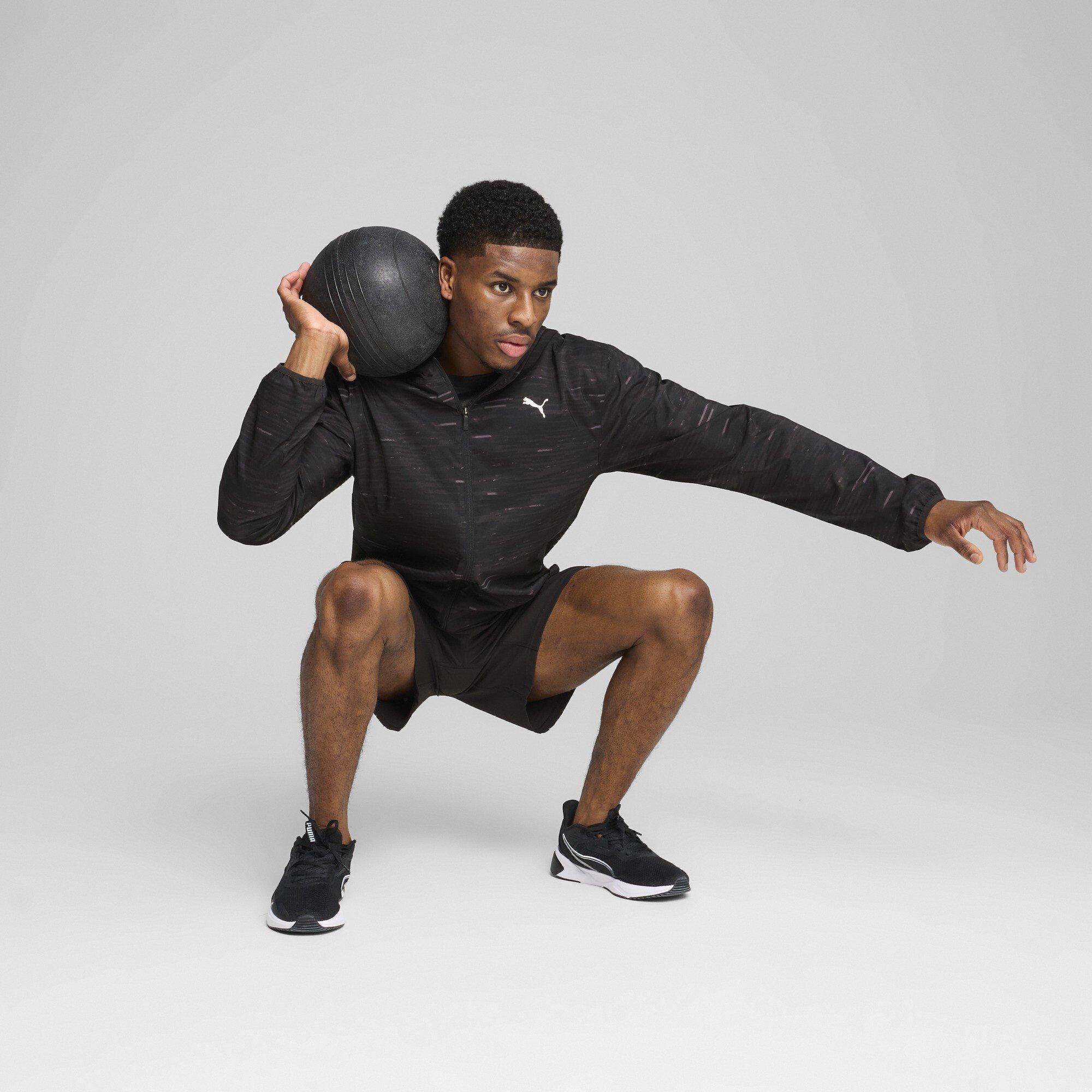 Puma Black - Puma - Men's Ess All Over Print Performance Training Jacket - 7