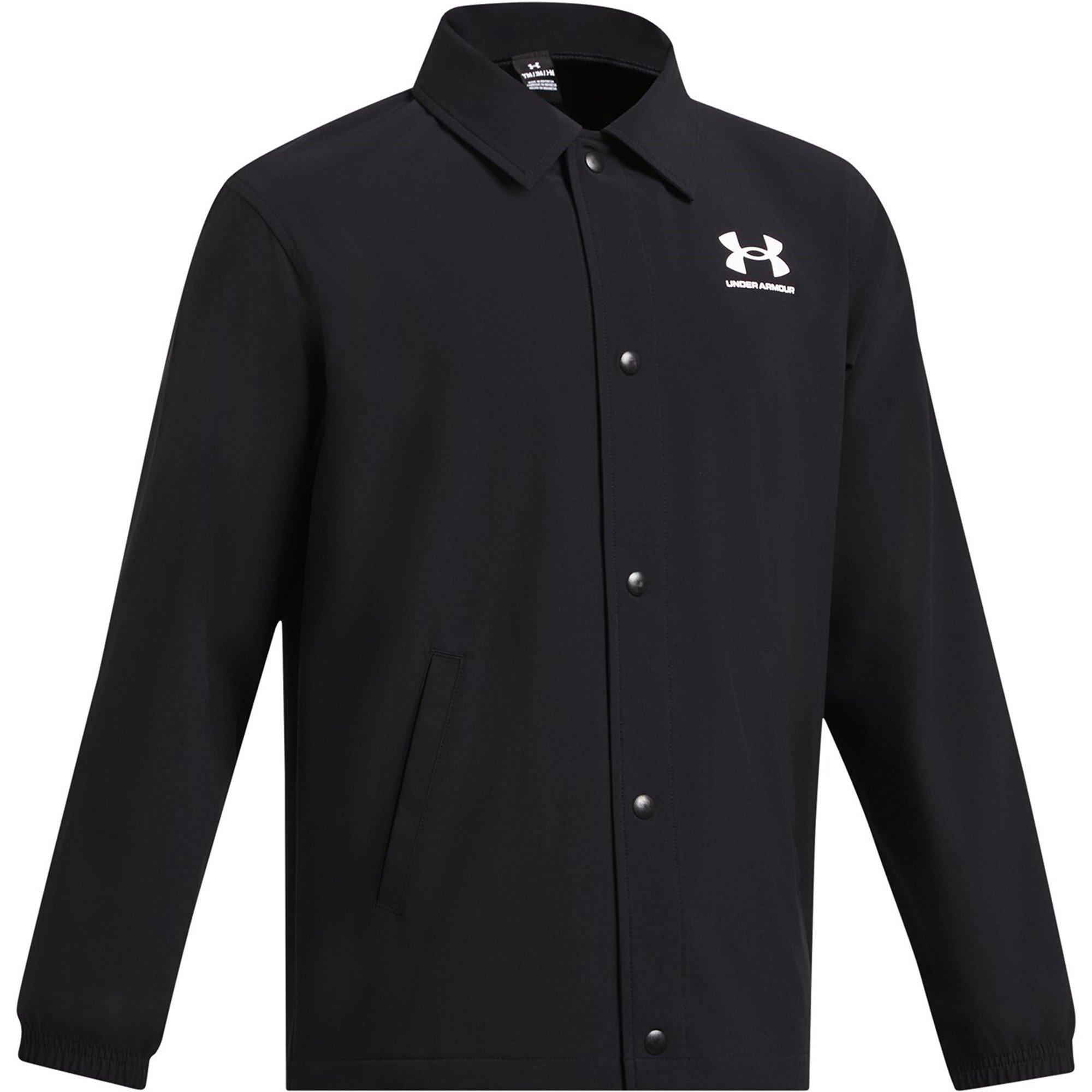 Zwart/Wit - Under Armour - Icon Woven Coach Jacket - 3