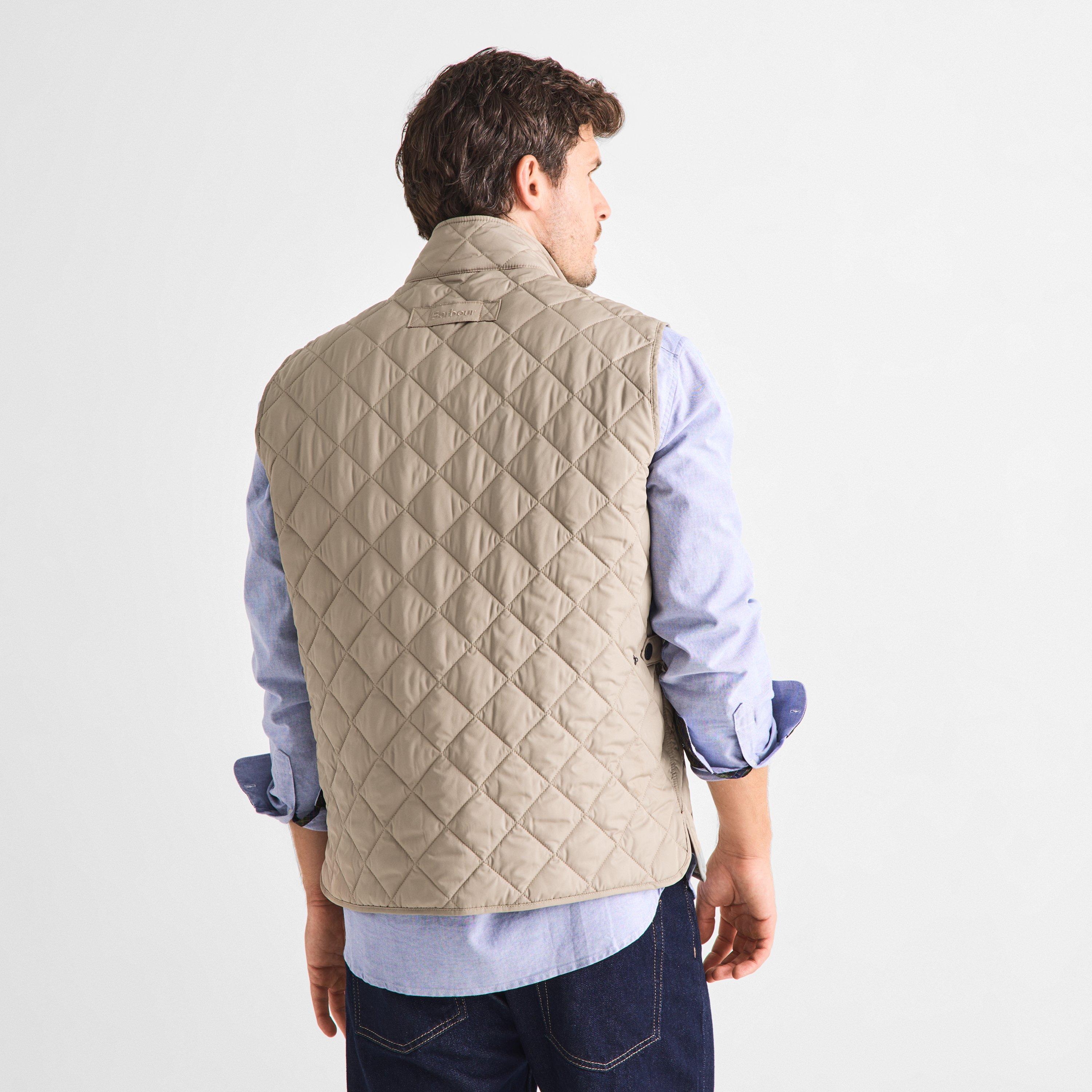 Wshd Stone ST34 - Barbour - Men's Lowerdale Diamond-Quilted Gilet - 4