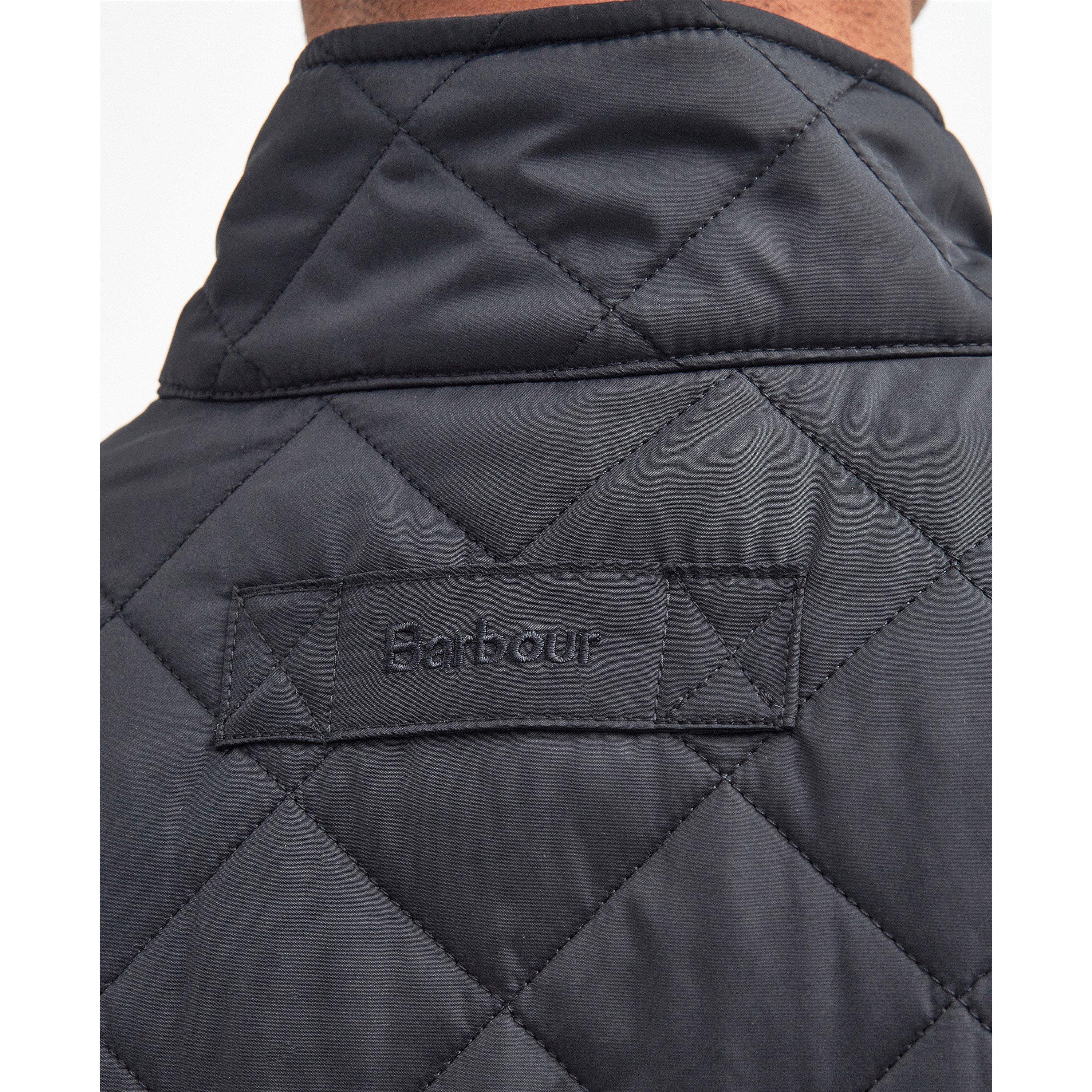 Navy NY71 - Barbour - Men's Lowerdale Diamond-Quilted Gilet - 7