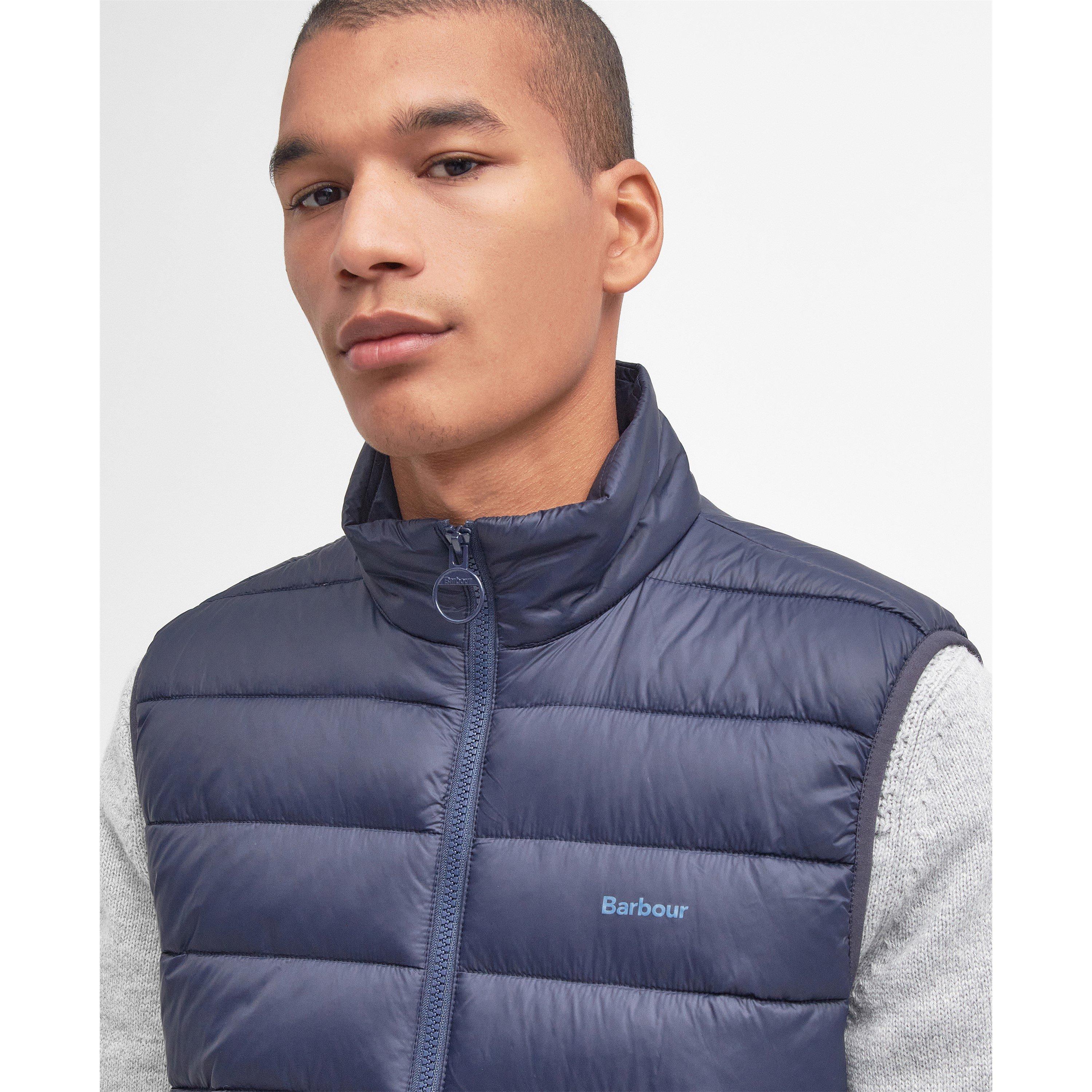 Navy NY71 - Barbour - Men's Bretby Full Zip Gilet - 4