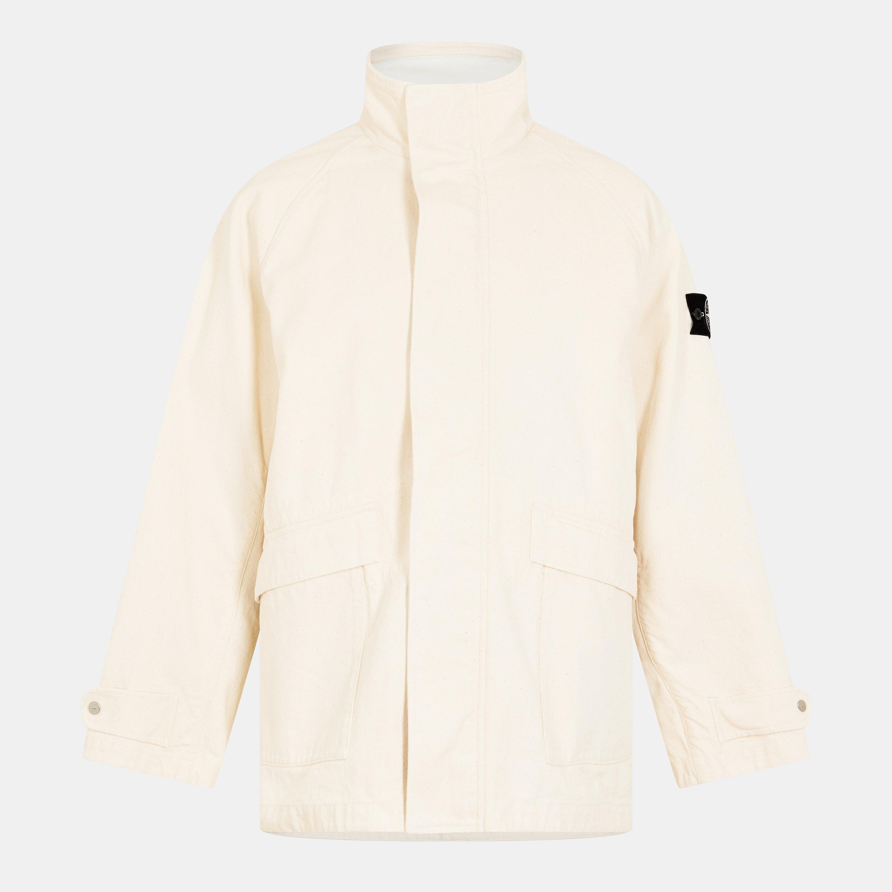 Avorio V0093 - Stone Island - Men's Weather-Resistant Technical Parka - 1