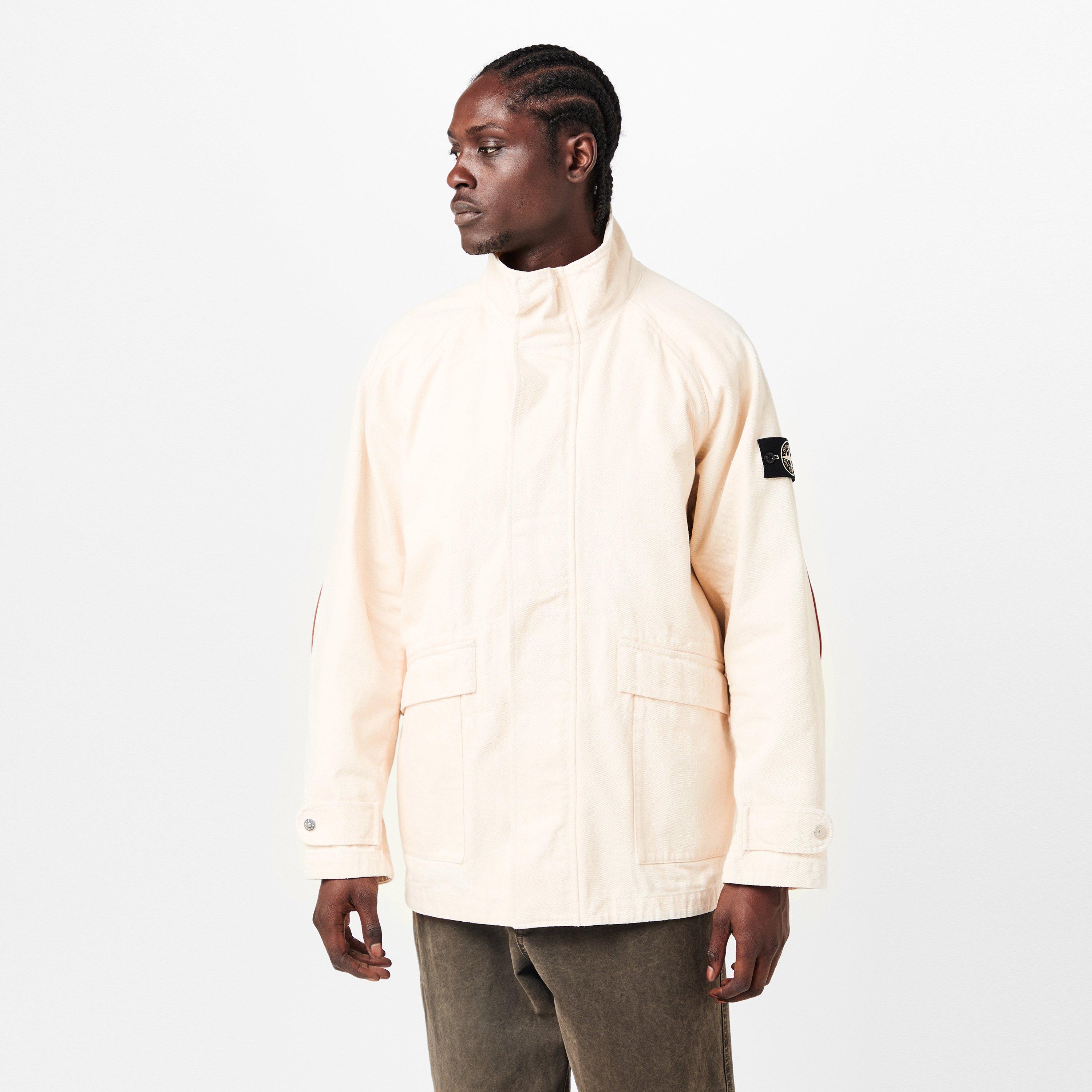 Avorio V0093 - Stone Island - Men's Weather-Resistant Technical Parka - 3