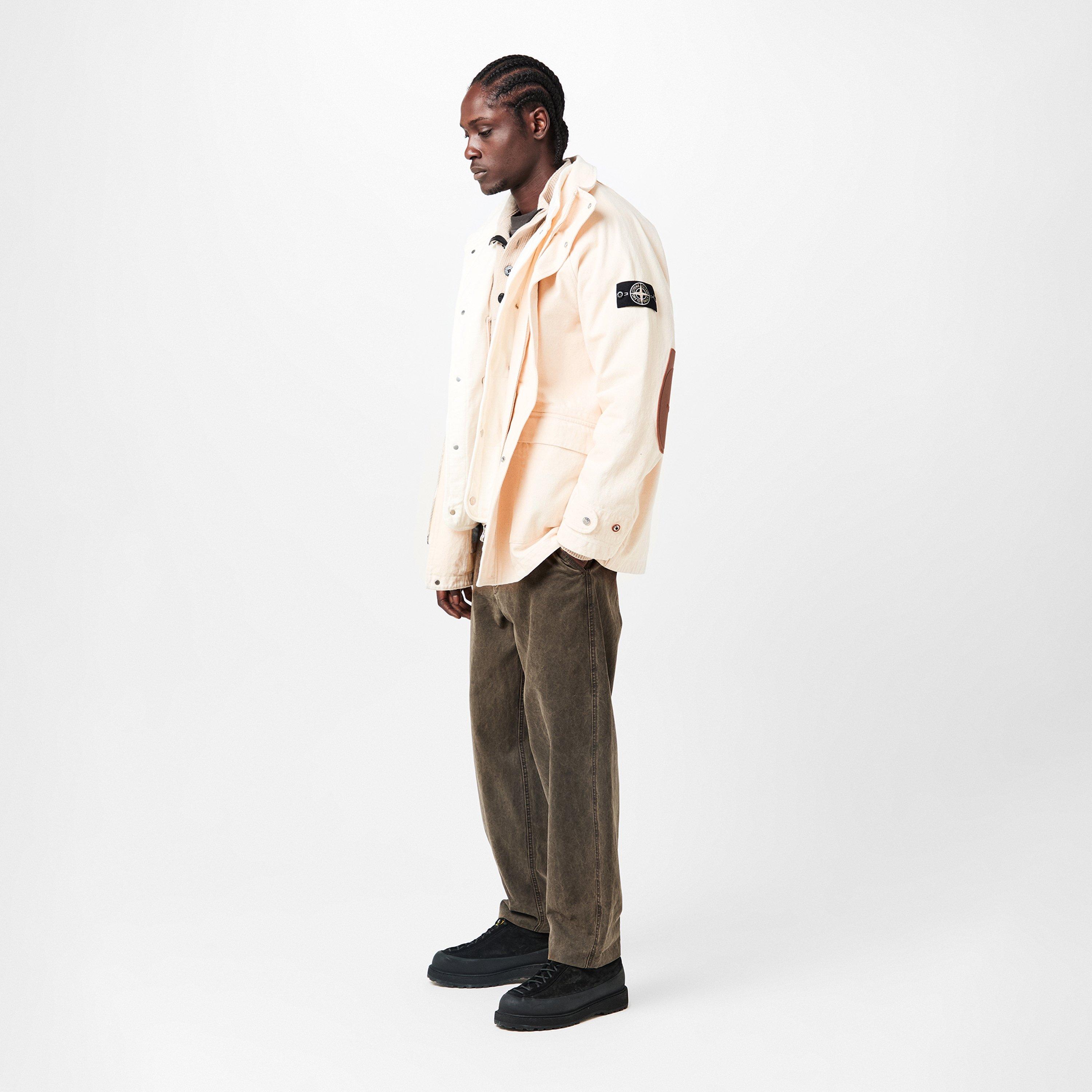 Avorio V0093 - Stone Island - Men's Weather-Resistant Technical Parka - 6