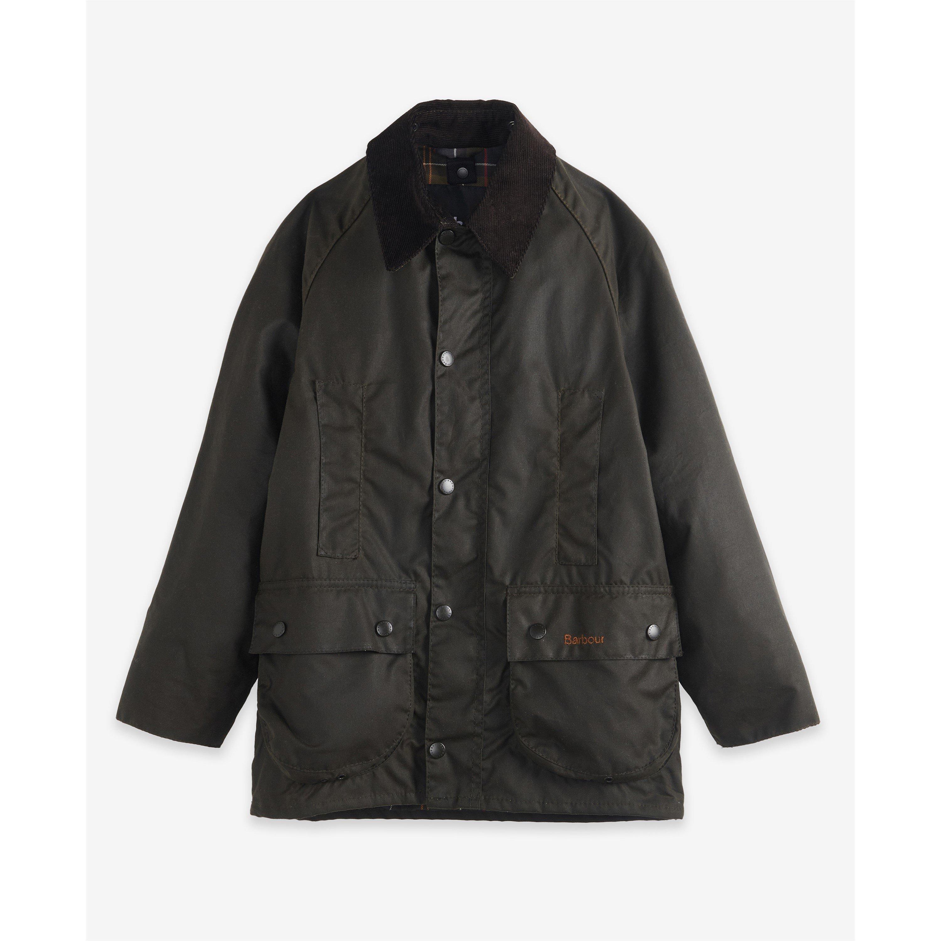 Olive OL75 - Barbour - Kids' Beaufort Water Resistant Cotton Long Sleeve Wax Jacket - 2