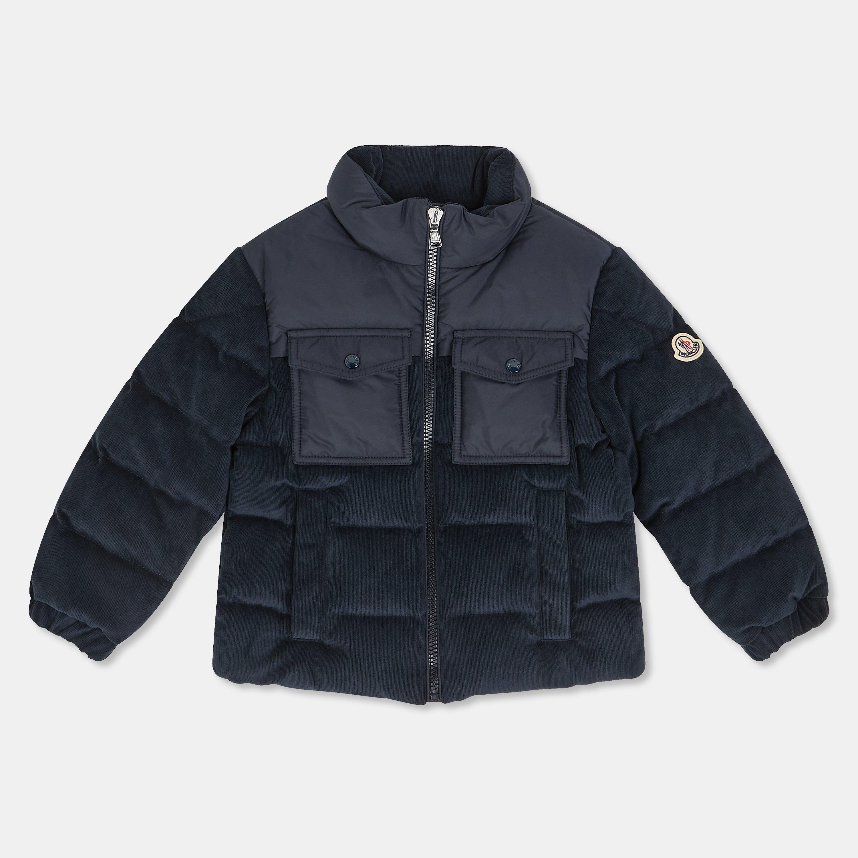 Moncler Kids' Insulated Weather Resistant Medium Puffer Jacket - Navy 742