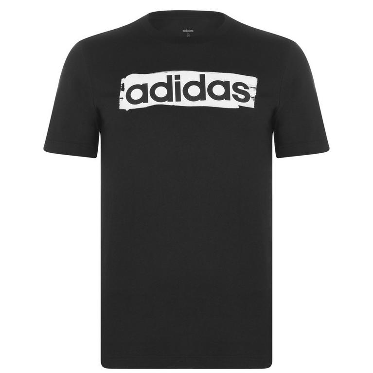 Noir - adidas - Brush T-Shirt Mens - 1