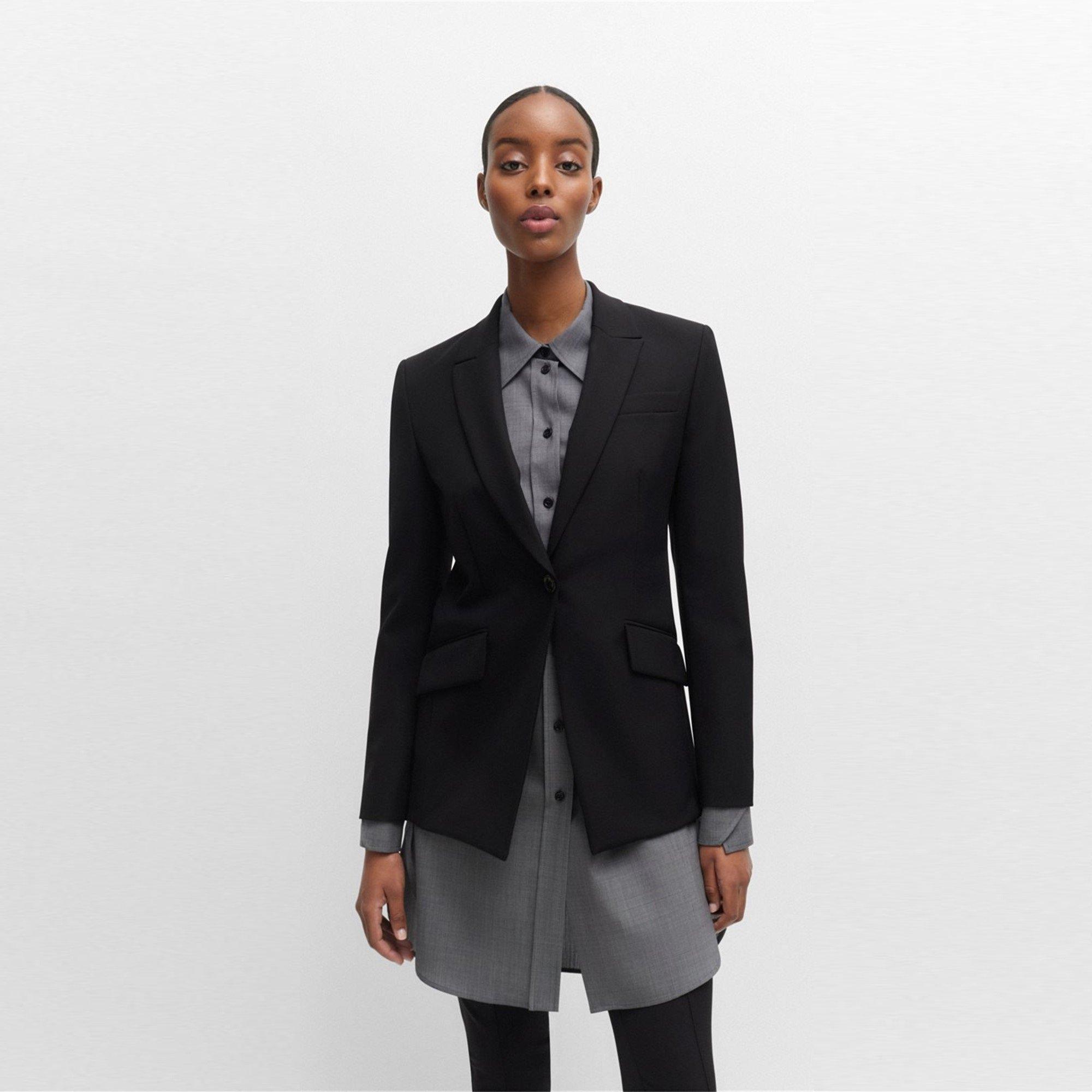Boss Women's Jabinalah Structured Blazer - Black - 8 (S)