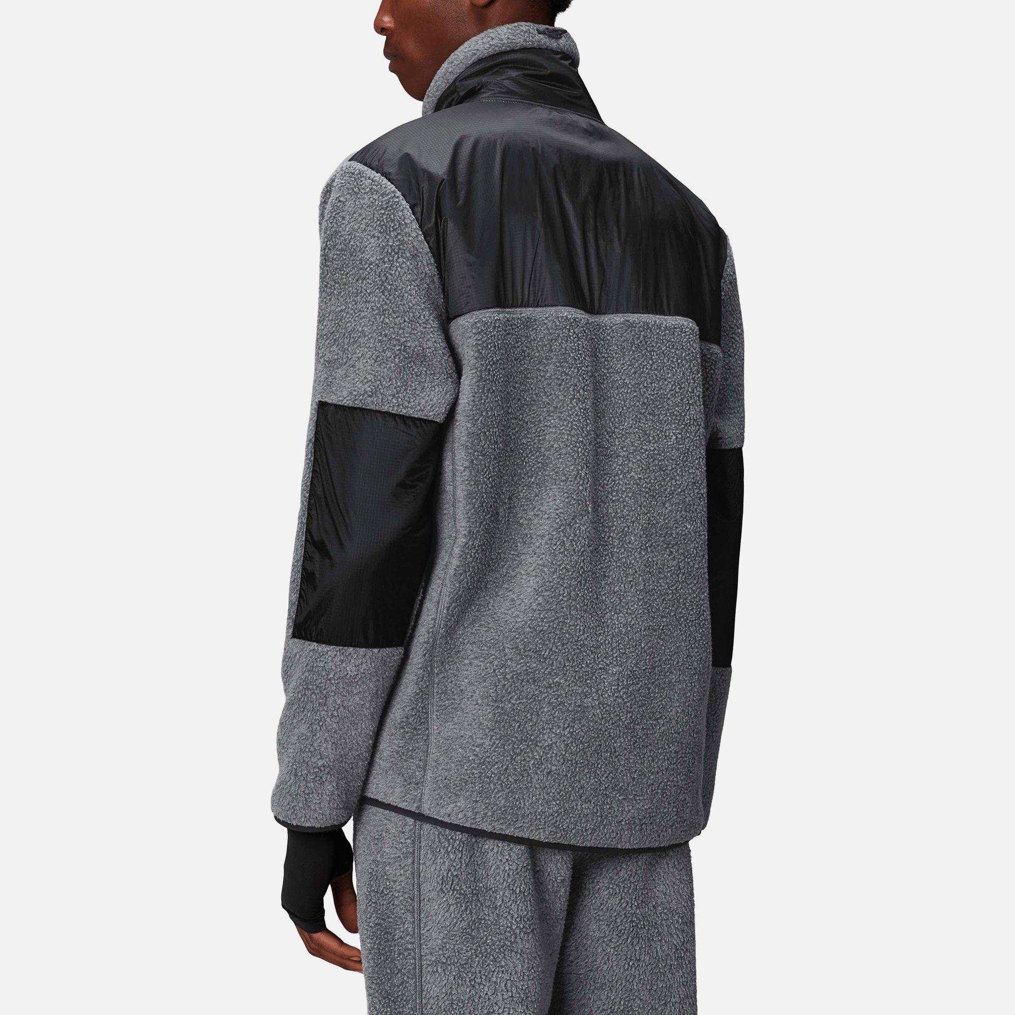 Dark Grey Mel - Rains - Men's Yermo Fleece Teddy Coat - 3