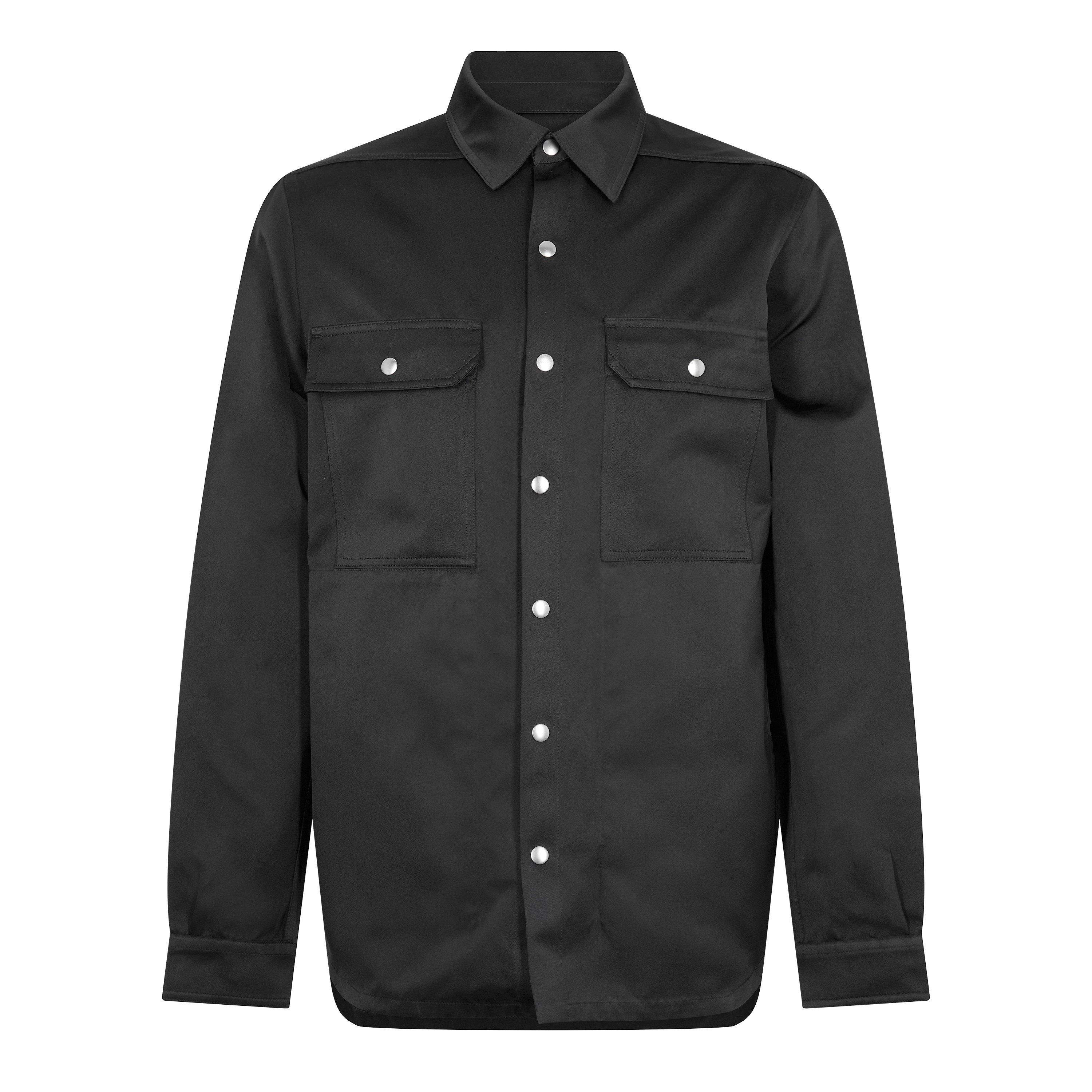 Black - Rick Owens - Men's Outershirt Overshirt - 1