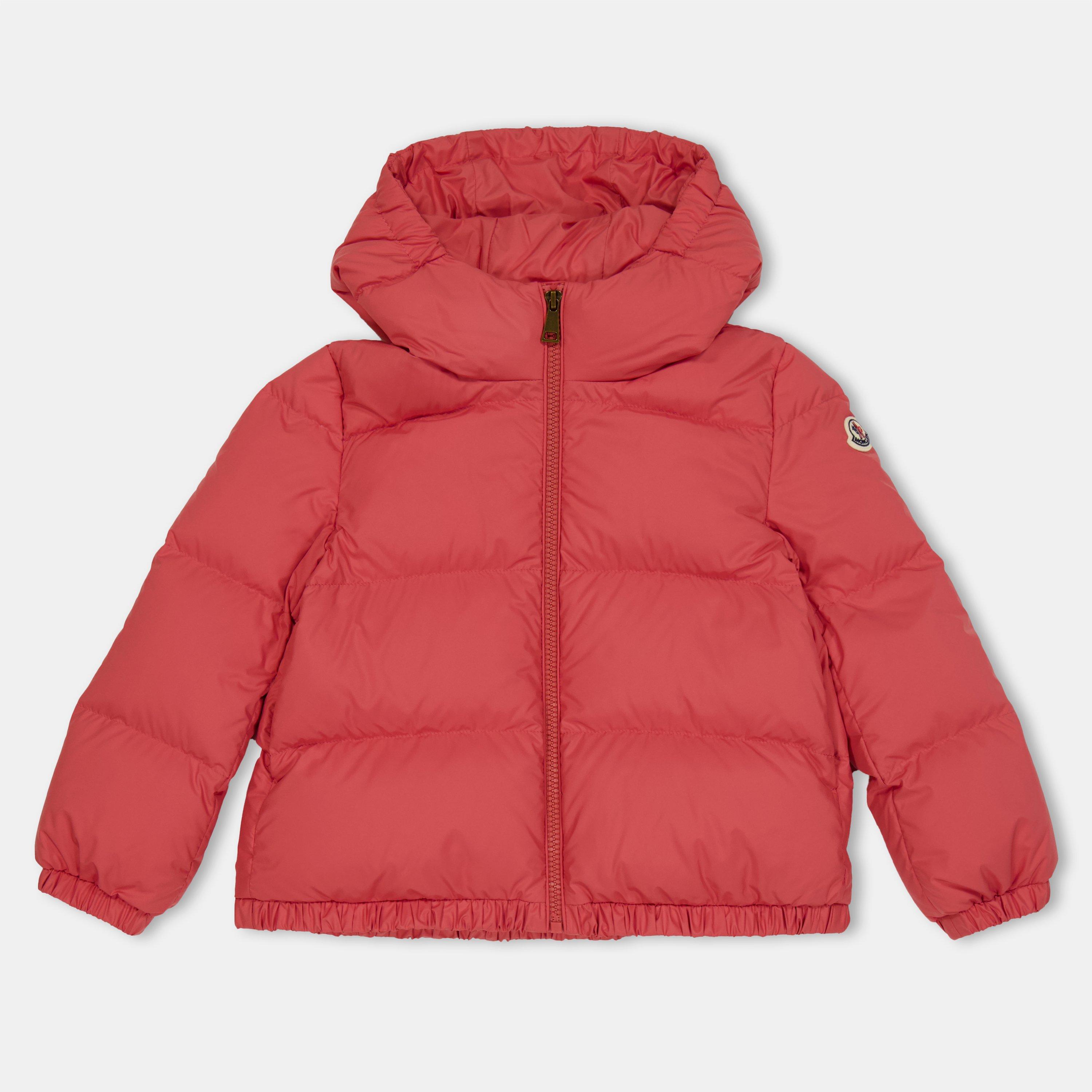 Moncler Kids' Medium Puffer Jacket - Geranium 56H - Size 4Y
